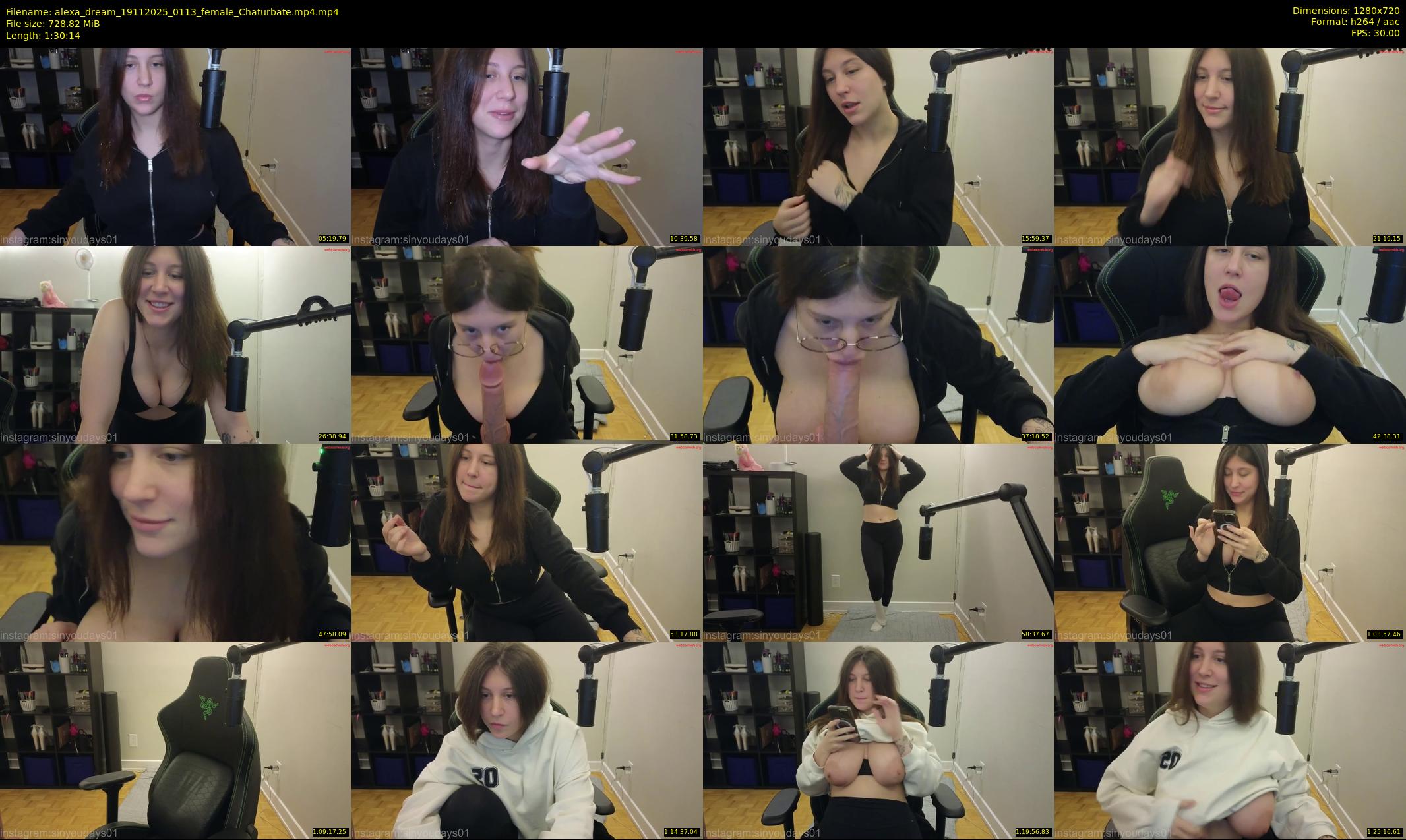 alexa_dream — 91 minute Chaturbate female cam show recording, 720p, Nov 19, 2025