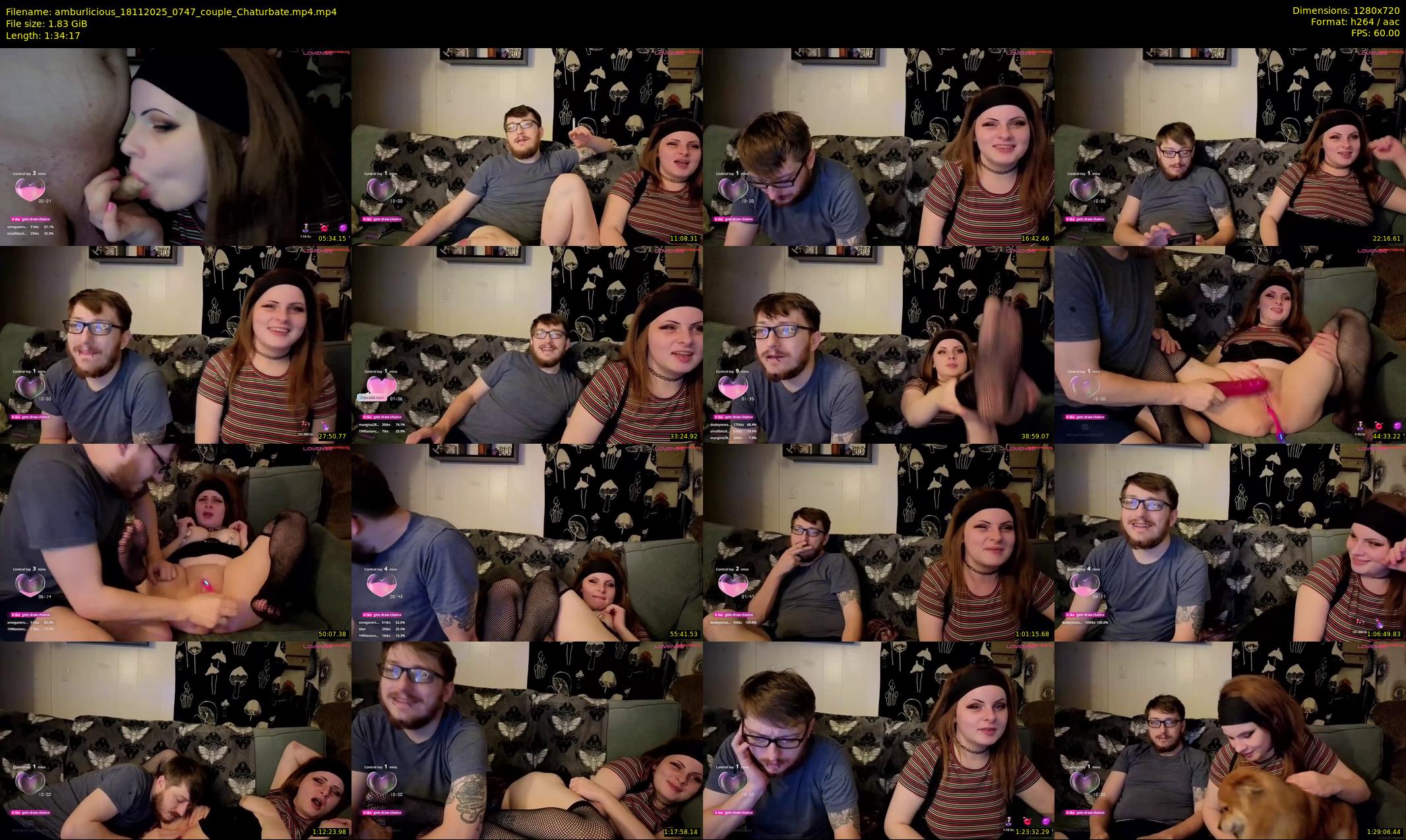 amburlicious — 95 minute Chaturbate couple cam show recording, 720p, Nov 18, 2025
