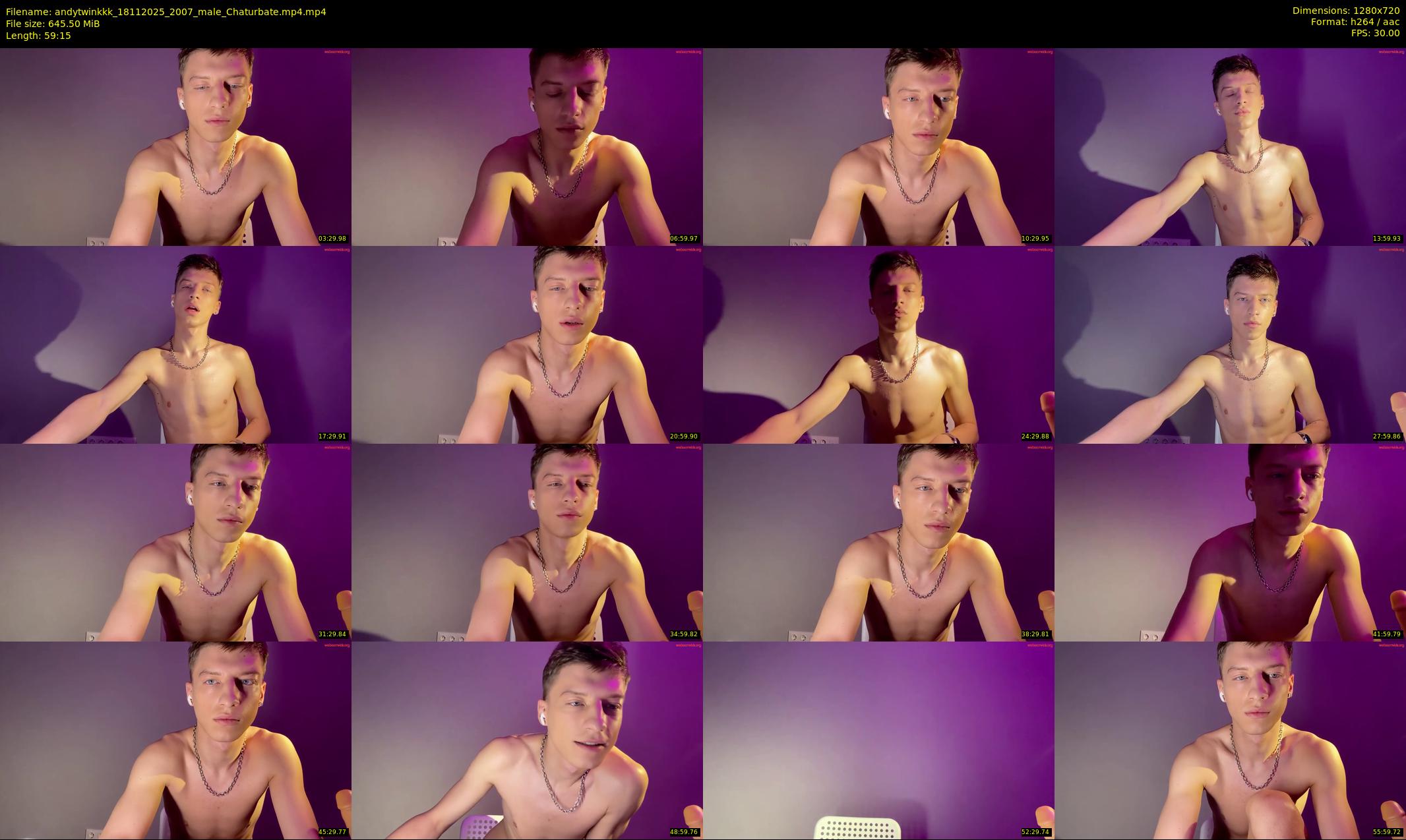 andytwinkkk — 60 minute Chaturbate male cam show recording, 720p, Nov 18, 2025