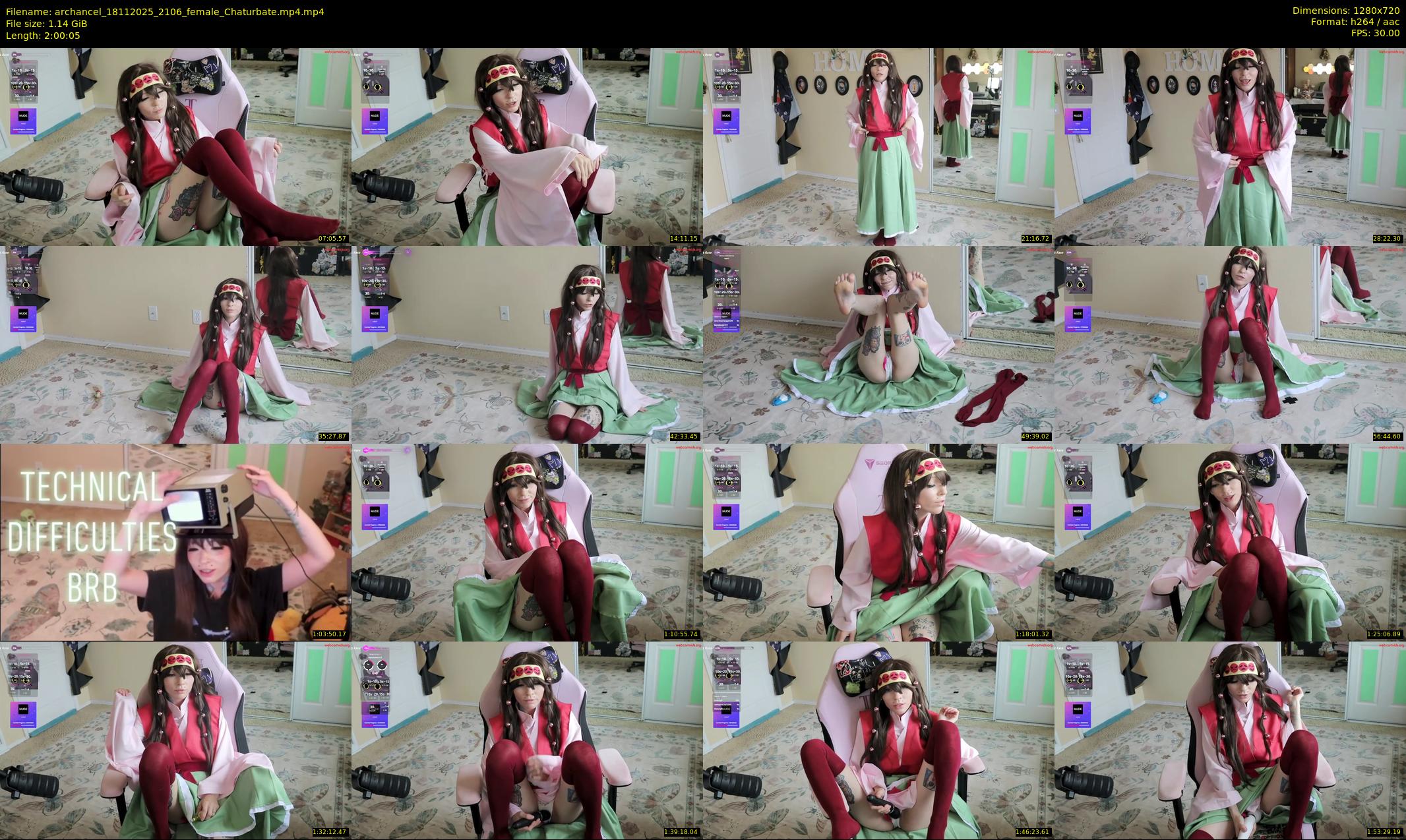 archancel — 121 minute Chaturbate female cam show recording, 720p, Nov 18, 2025
