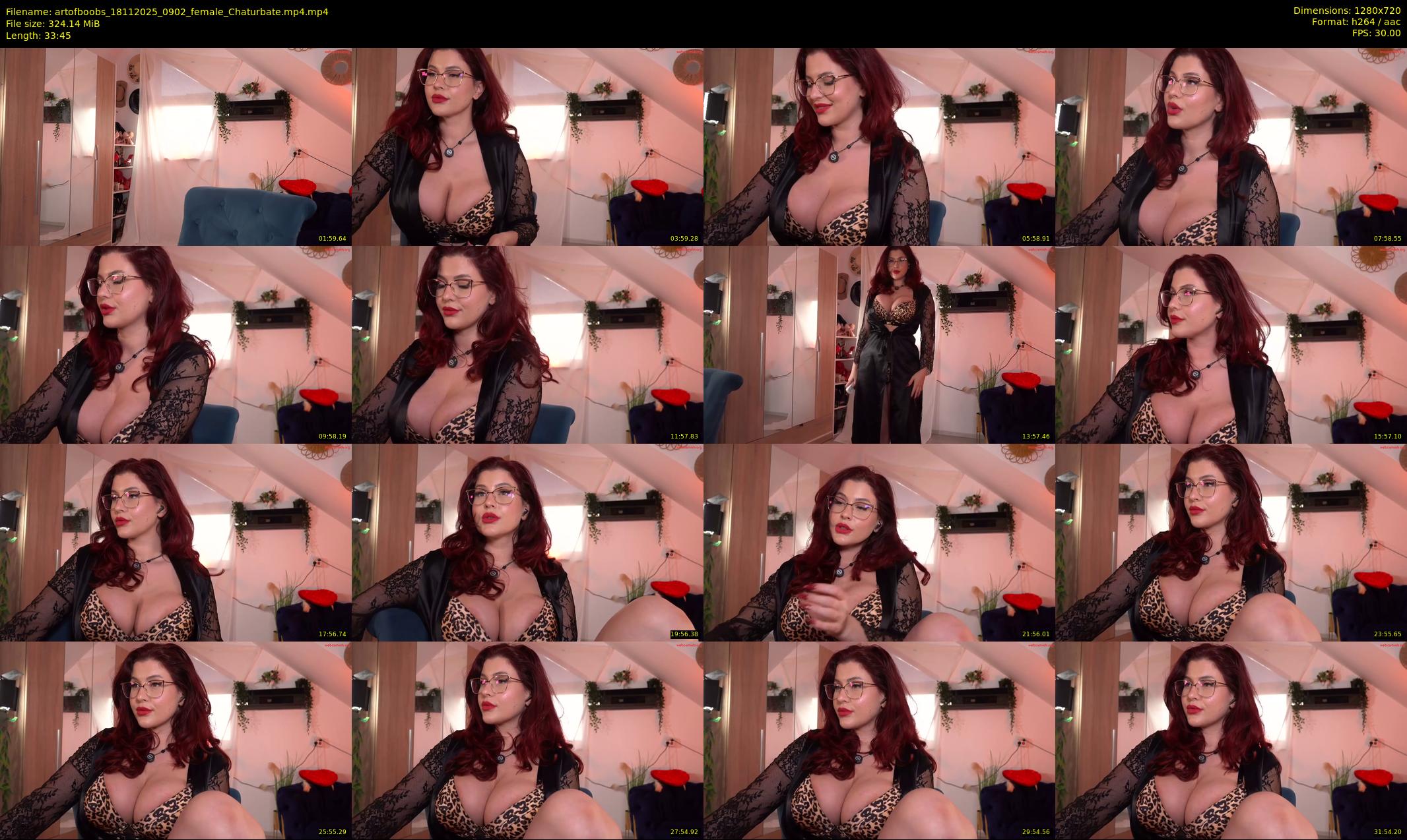 artofboobs — 34 minute Chaturbate female cam show recording, 720p, Nov 18, 2025