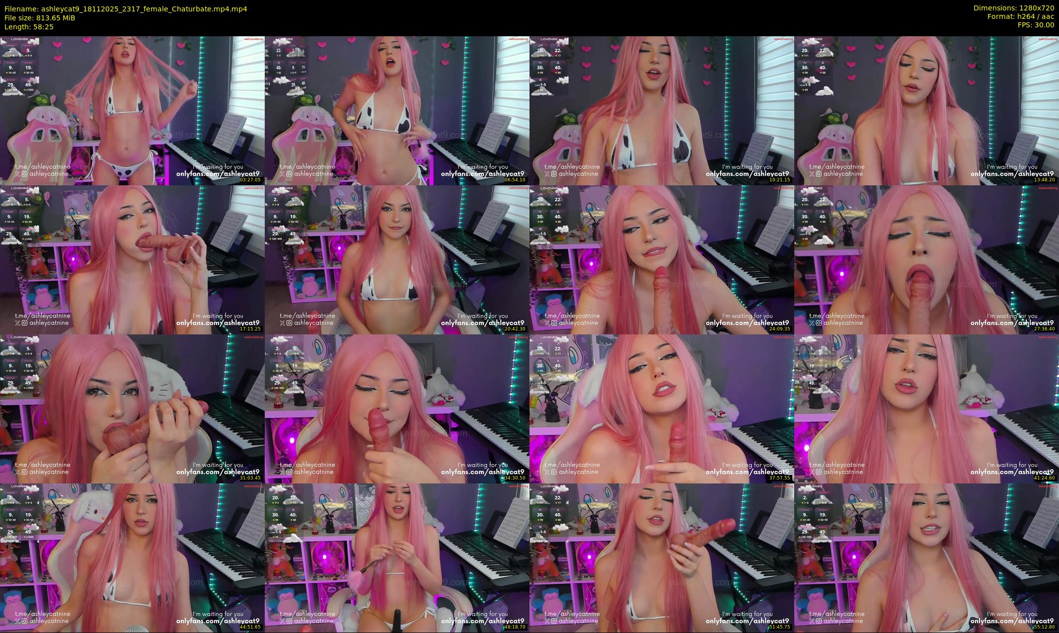 ashleycat9 — 59 minute Chaturbate female cam show recording, 720p, Nov 18, 2025