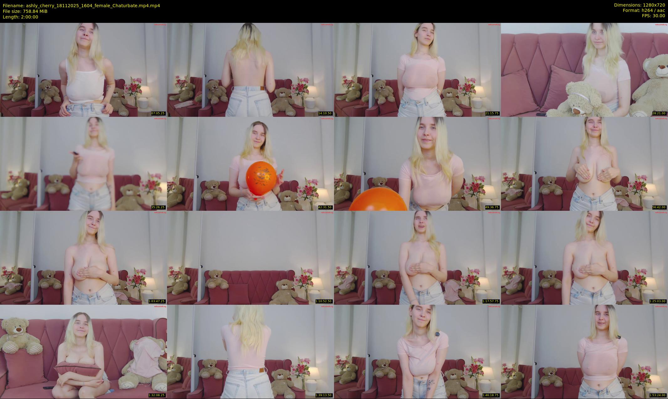 ashly_cherry — 120 minute Chaturbate female cam show recording, 720p, Nov 18, 2025