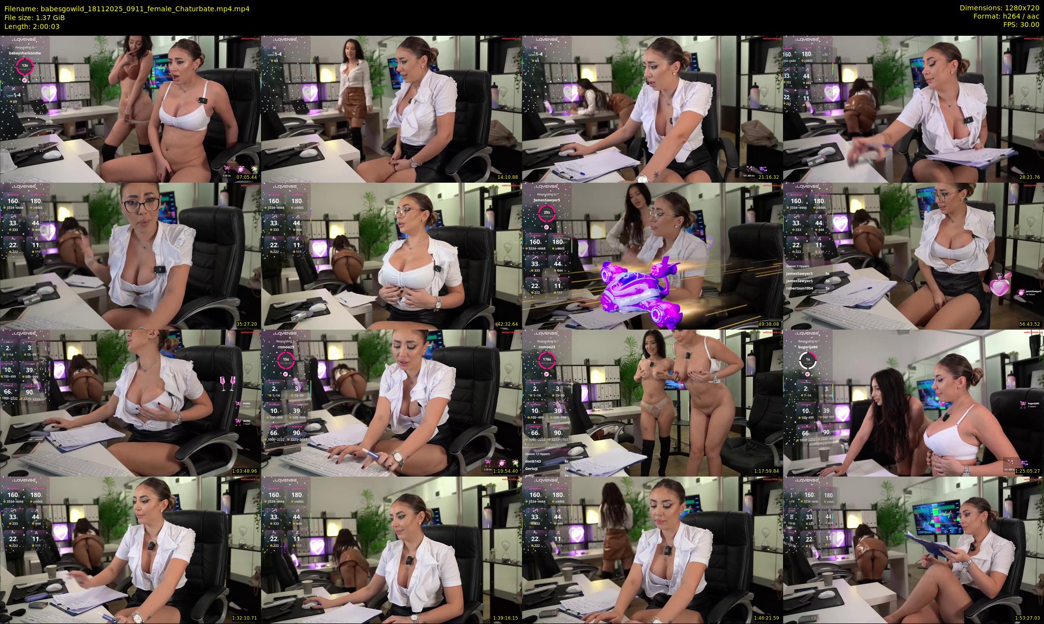 babesgowild — 121 minute Chaturbate couple cam show recording, 720p, Nov 18, 2025