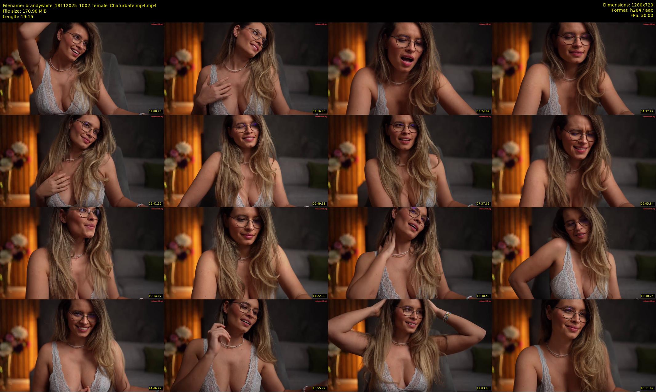brandywhite — 20 minute Chaturbate female cam show recording, 720p, Nov 18, 2025