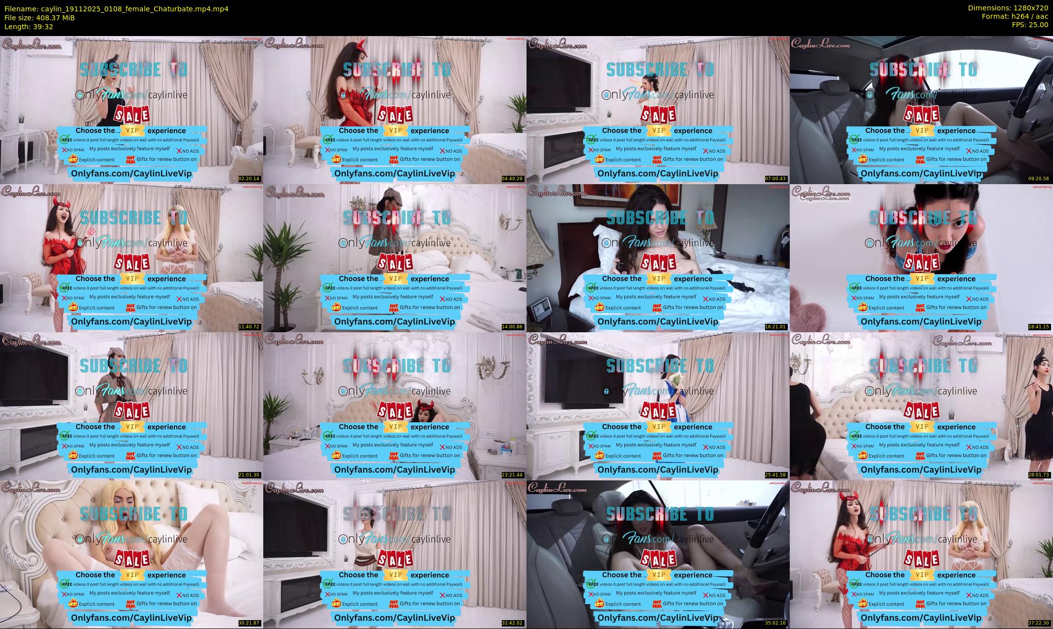 caylin — 40 minute Chaturbate female cam show recording, 720p, Nov 19, 2025