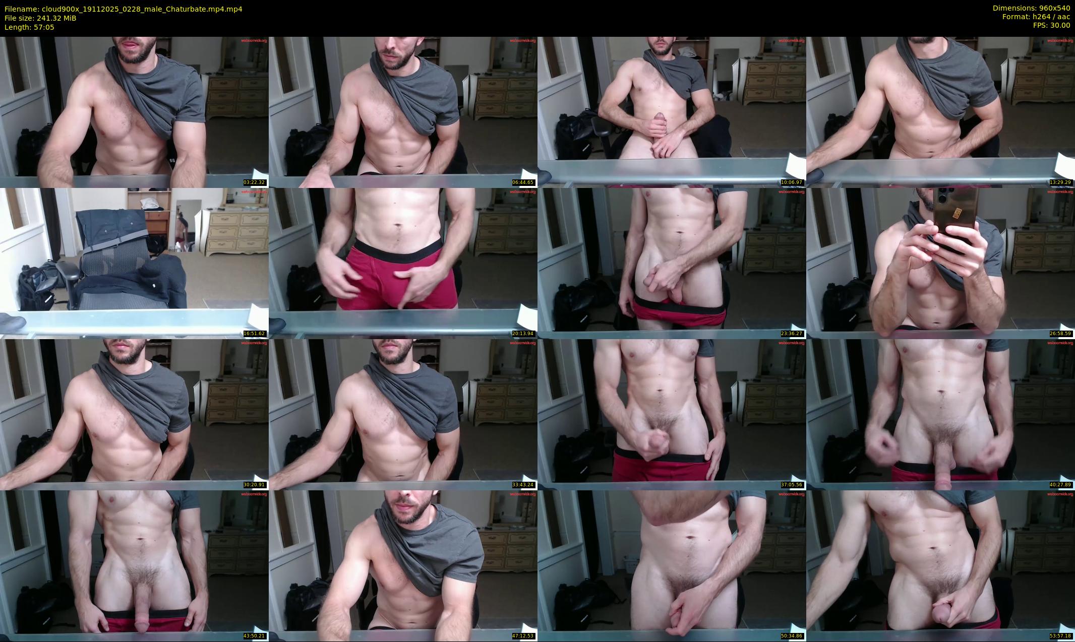 cloud900x — 58 minute Chaturbate male cam show recording, 480p, Nov 19, 2025