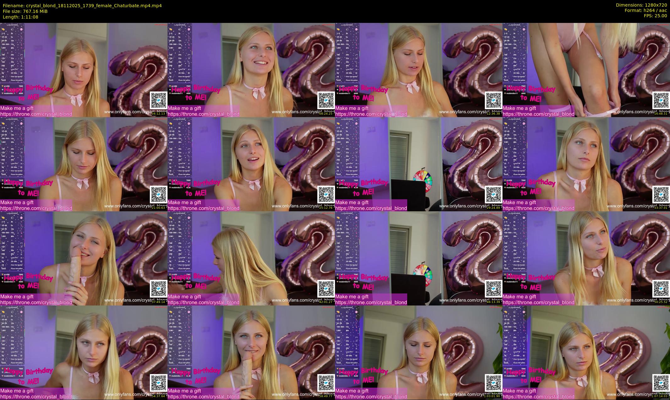 crystal_blond — 72 minute Chaturbate female cam show recording, 720p, Nov 18, 2025