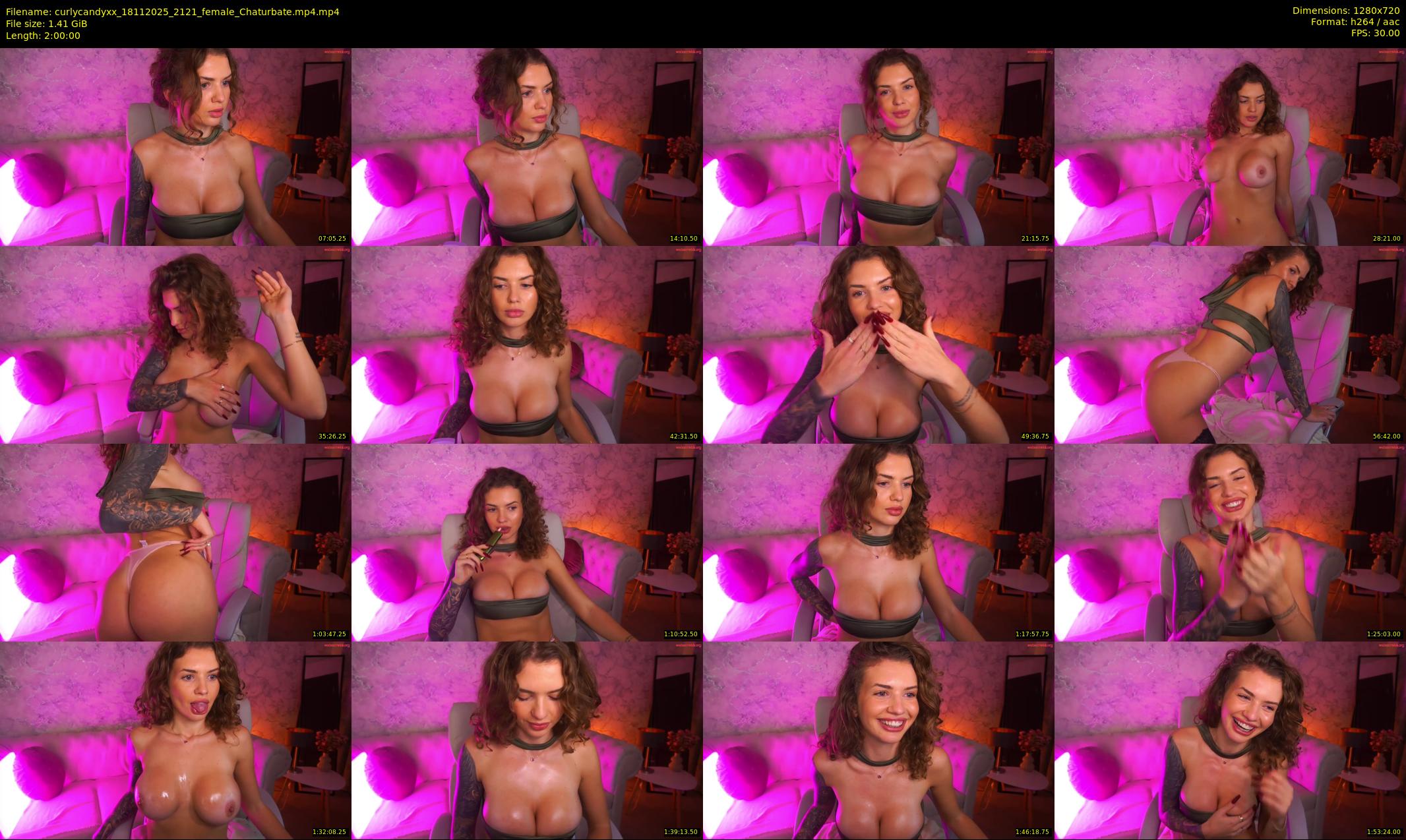 curlycandyxx — 120 minute Chaturbate female cam show recording, 720p, Nov 18, 2025