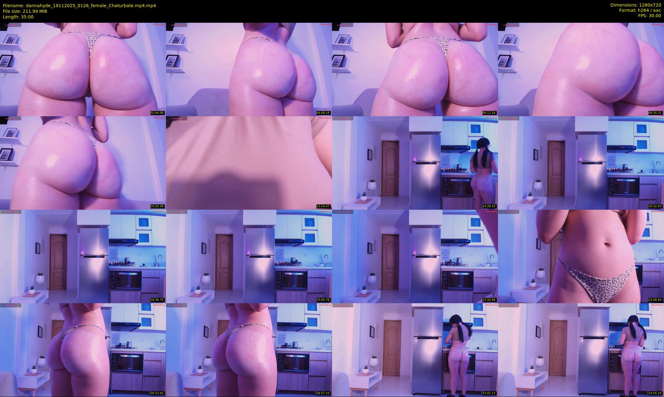 dannahyde — 35 minute Chaturbate female cam show recording, 720p, Nov 19, 2025