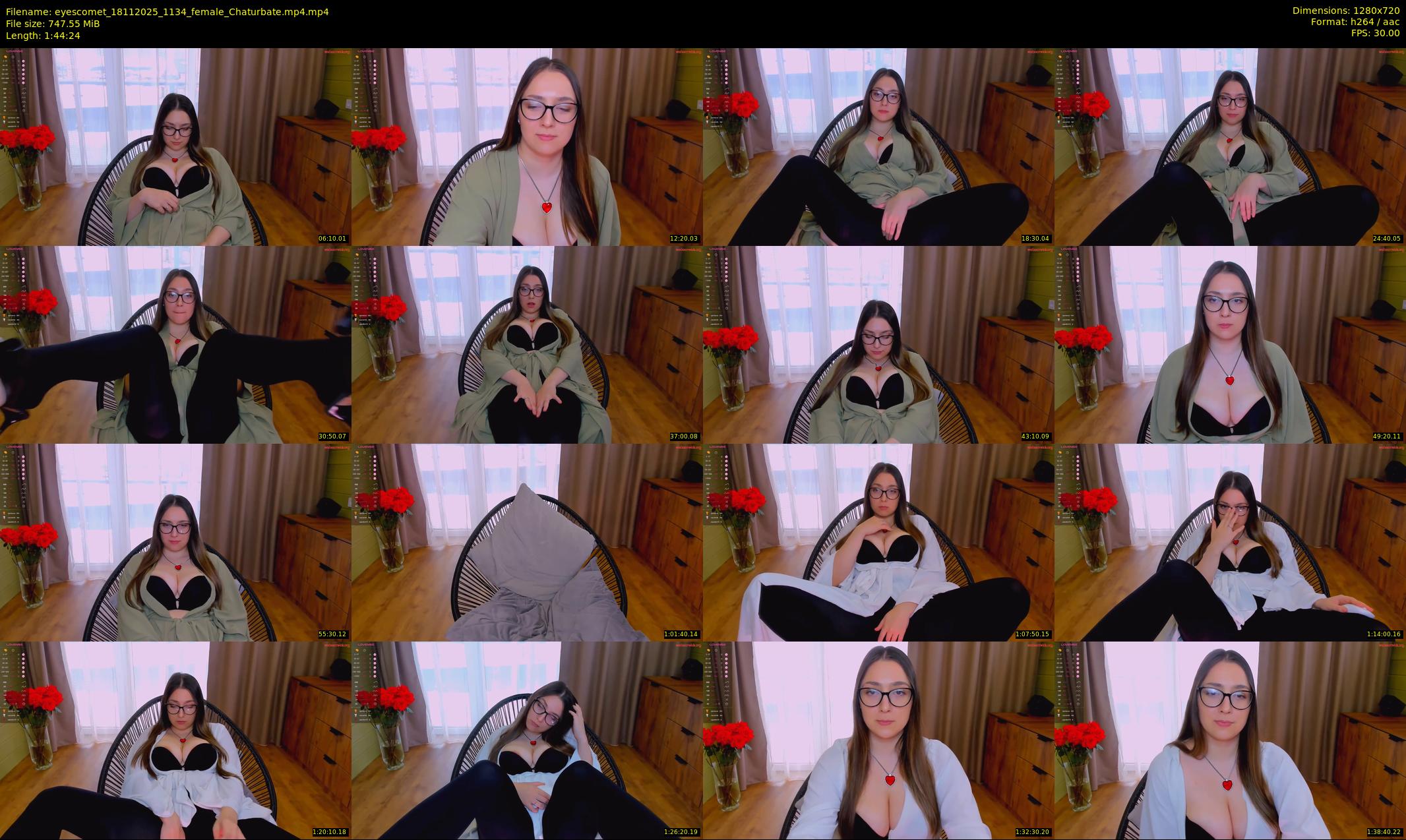eyescomet — 105 minute Chaturbate female cam show recording, 720p, Nov 18, 2025