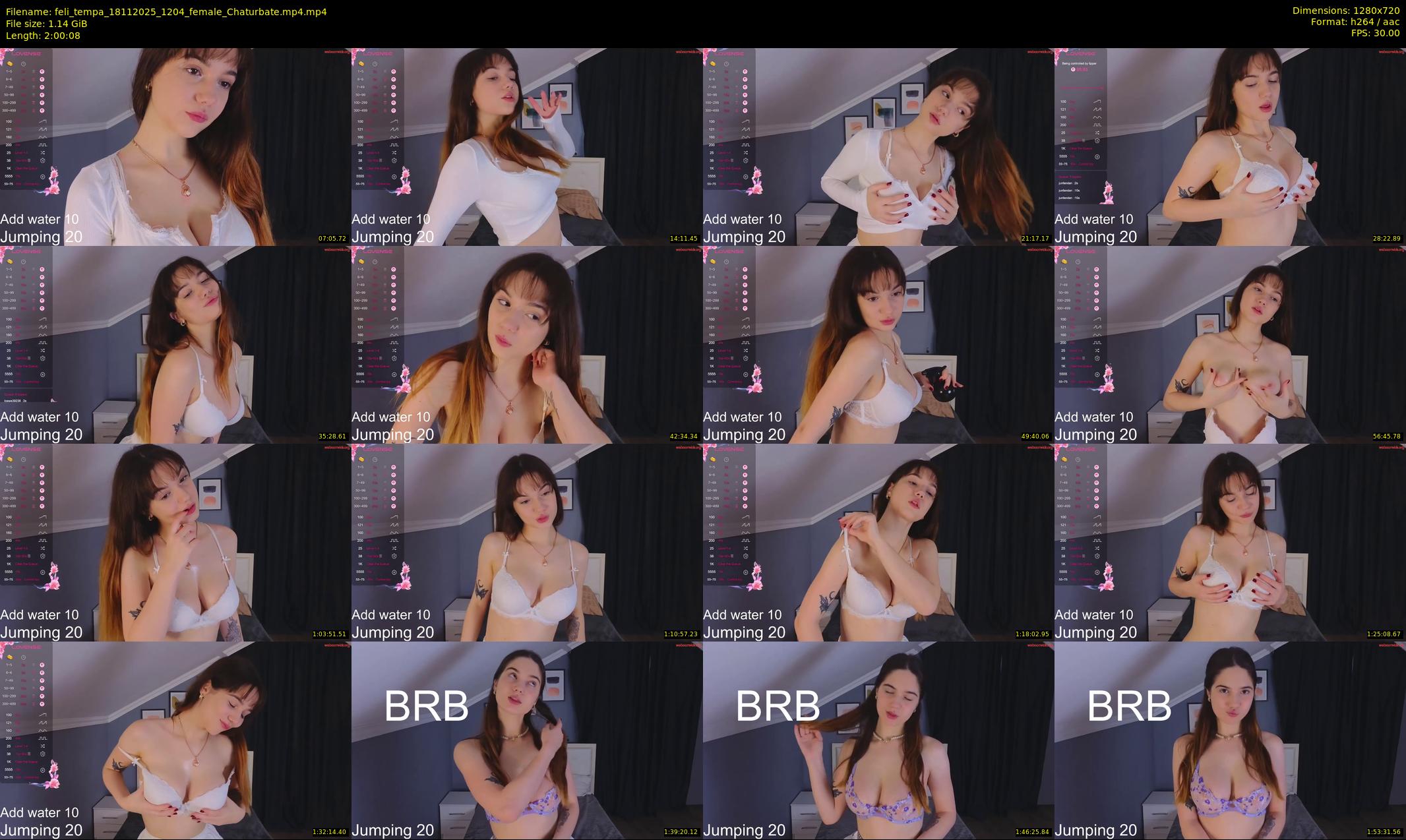 feli_tempa — 121 minute Chaturbate female cam show recording, 720p, Nov 18, 2025