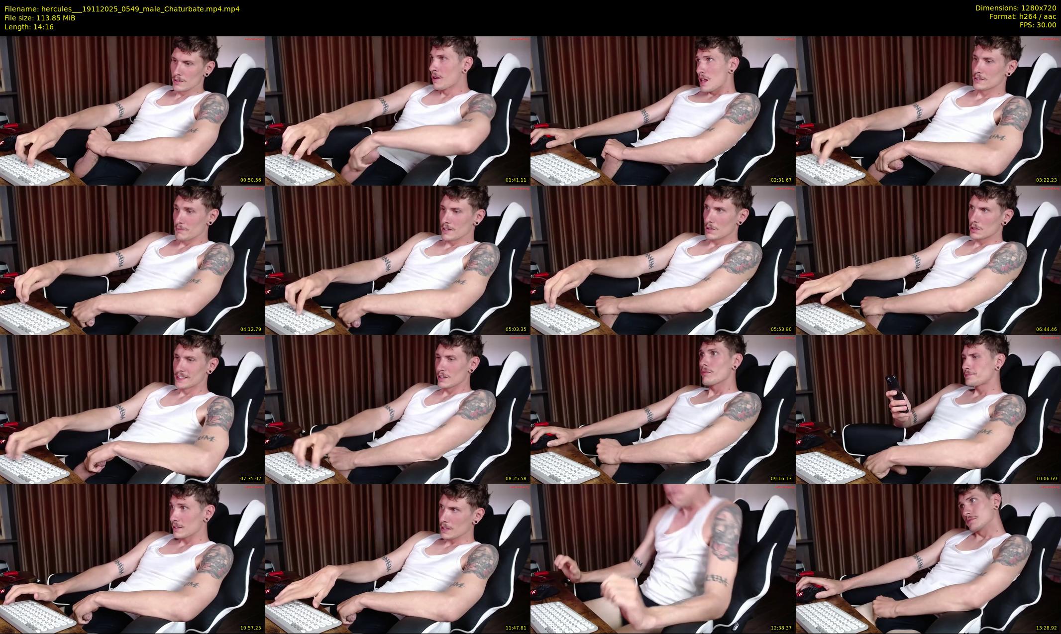 hercules__ — 15 minute Chaturbate male cam show recording, 720p, Nov 19, 2025