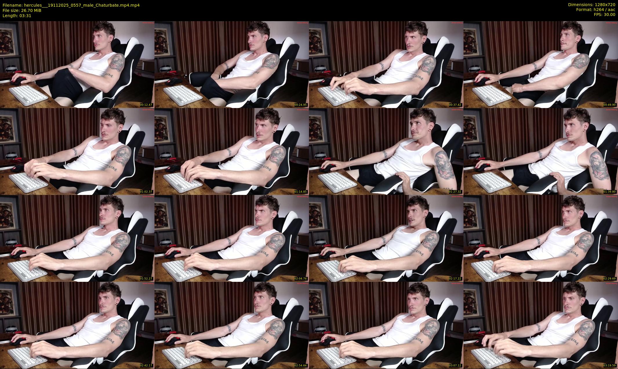 hercules__ — 4 minute Chaturbate male cam show recording, 720p, Nov 19, 2025
