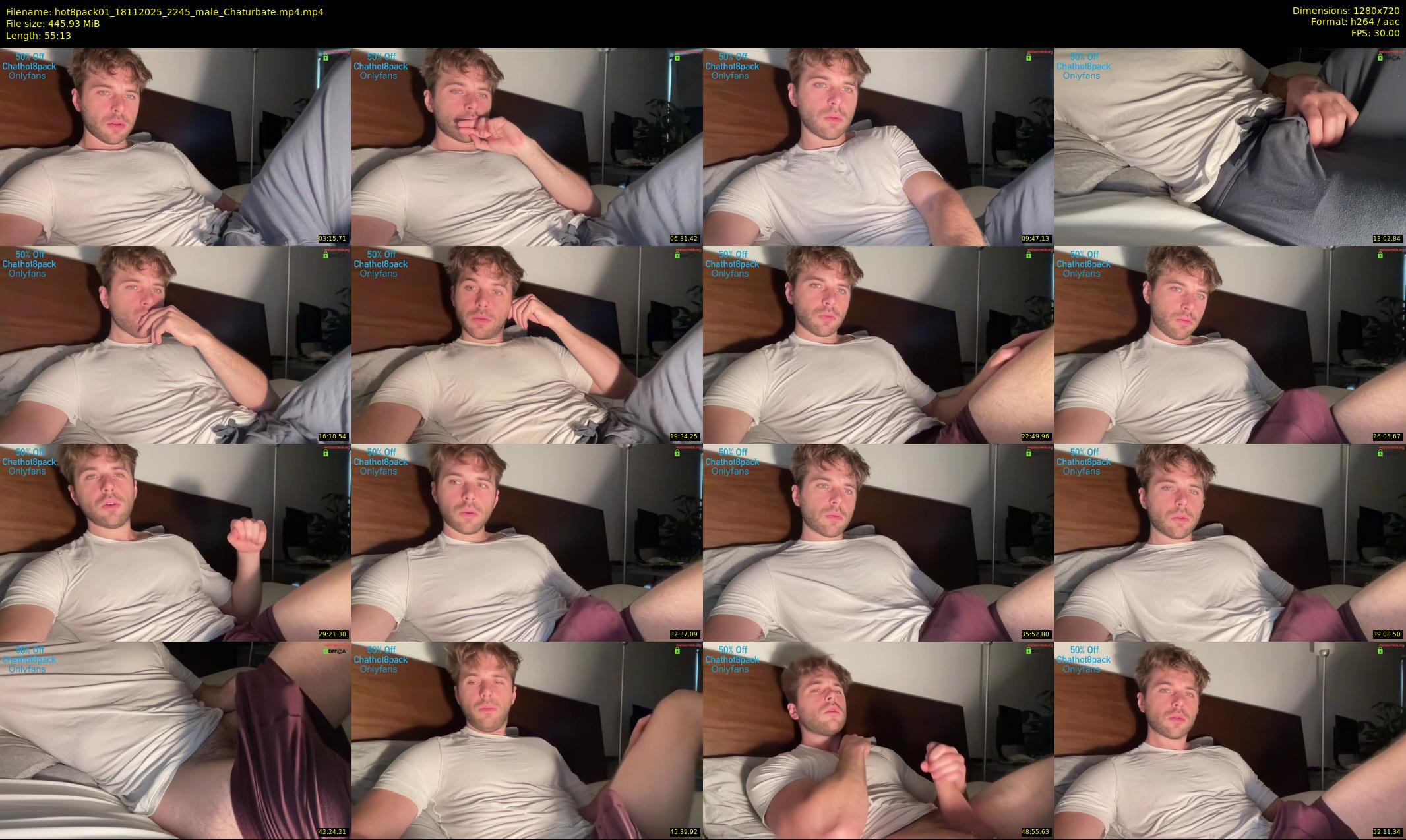 hot8pack01 — 56 minute Chaturbate male cam show recording, 720p, Nov 18, 2025