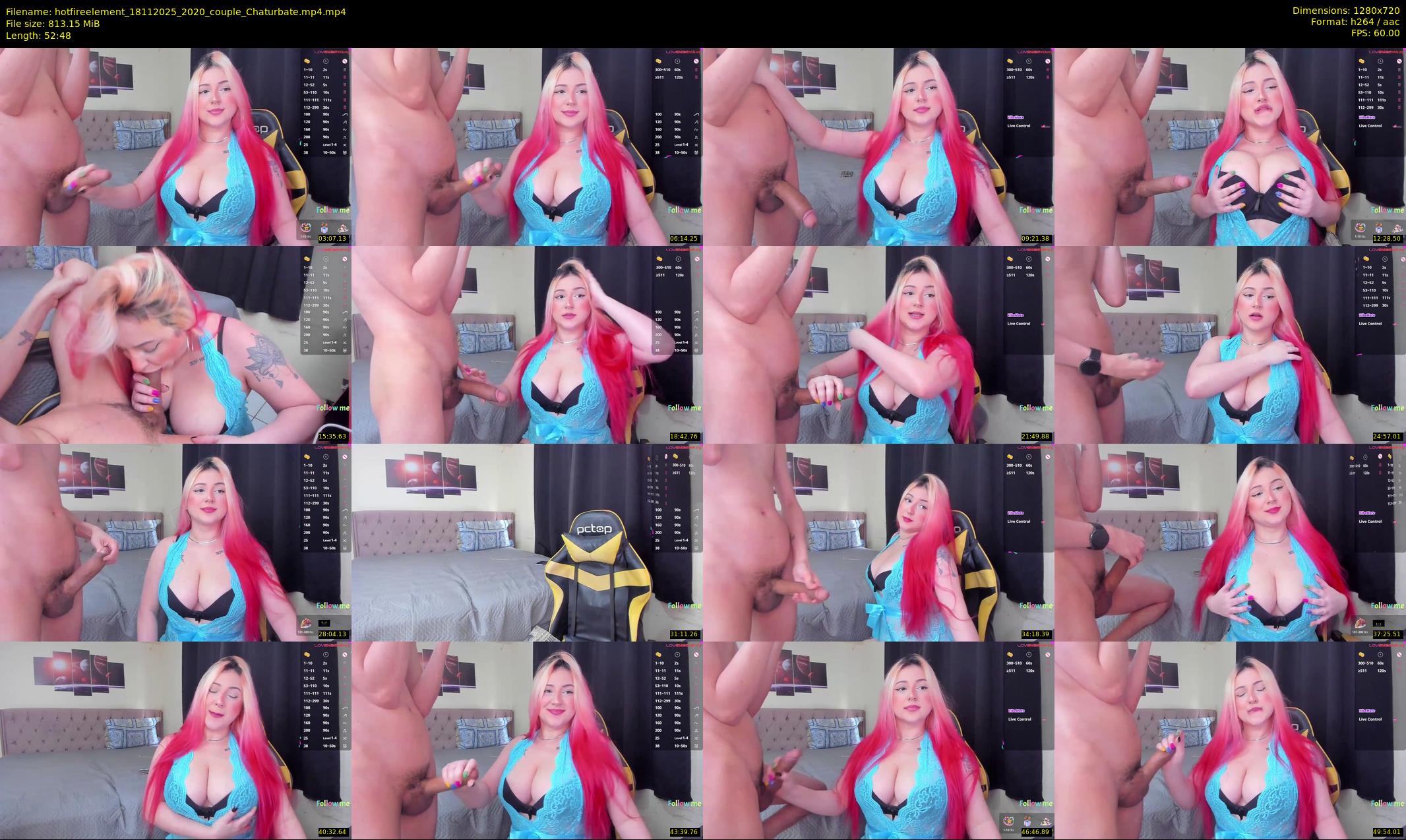hotfireelement — 53 minute Chaturbate couple cam show recording, 720p, Nov 18, 2025