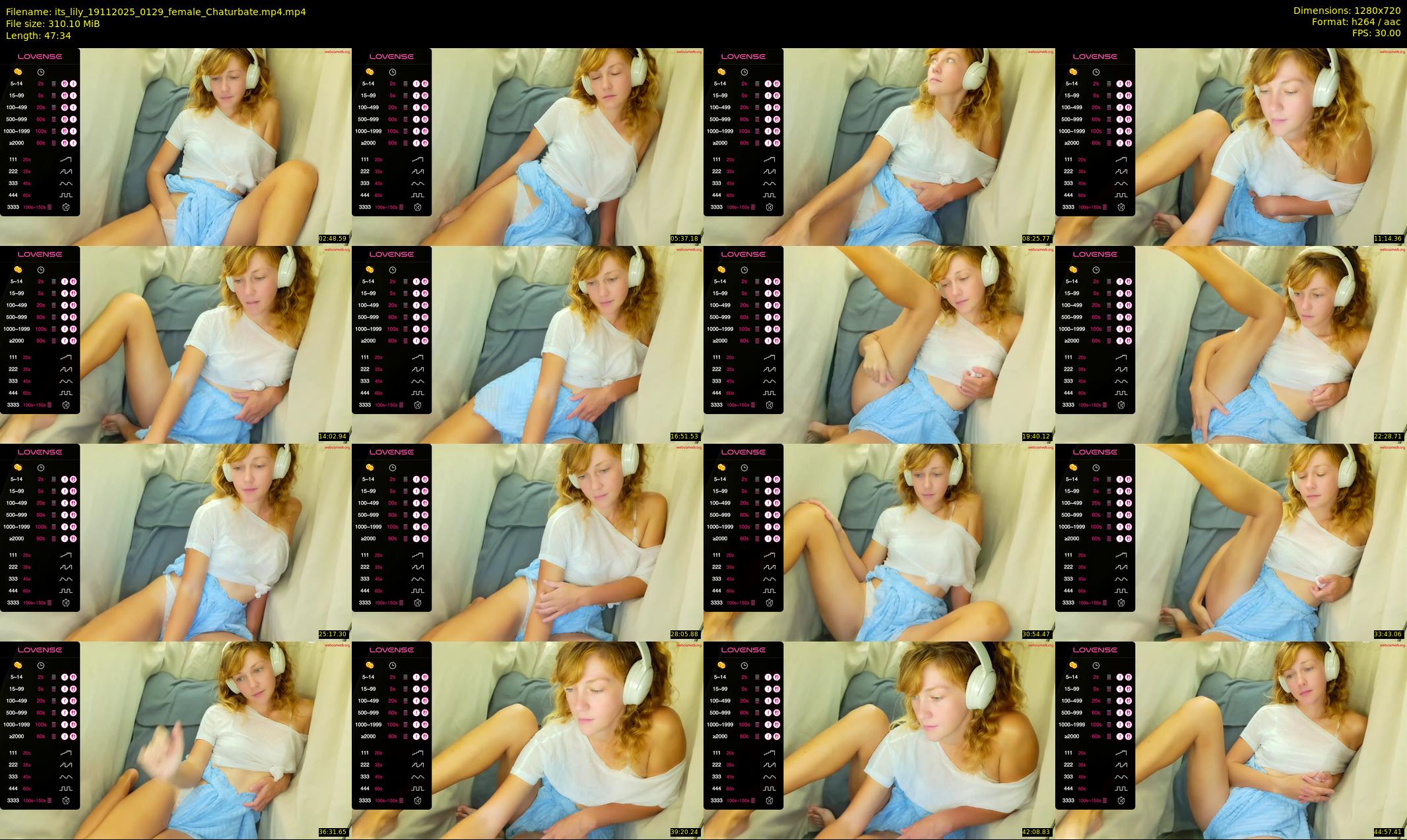 its_lily — 48 minute Chaturbate female cam show recording, 720p, Nov 19, 2025