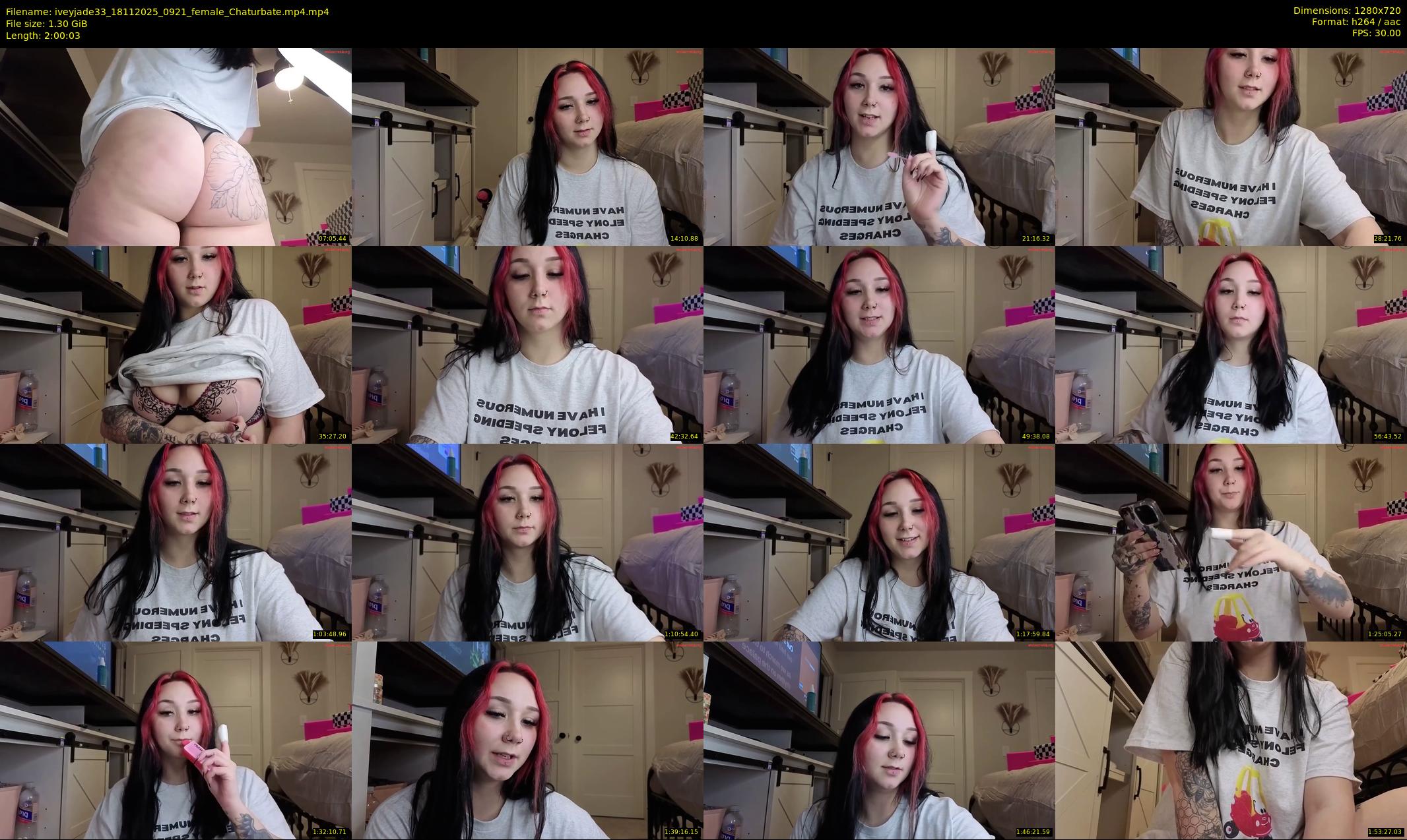 iveyjade33 — 121 minute Chaturbate female cam show recording, 720p, Nov 18, 2025