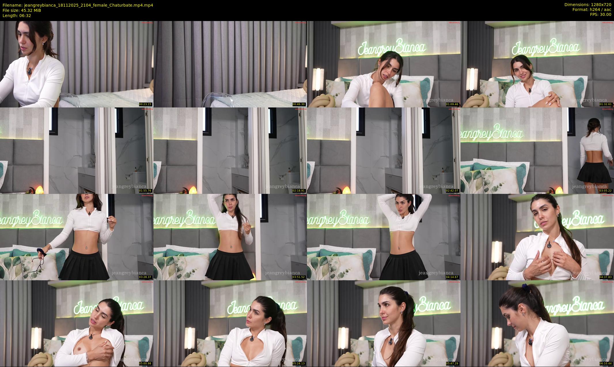 jeangreybianca — 7 minute Chaturbate female cam show recording, 720p, Nov 18, 2025