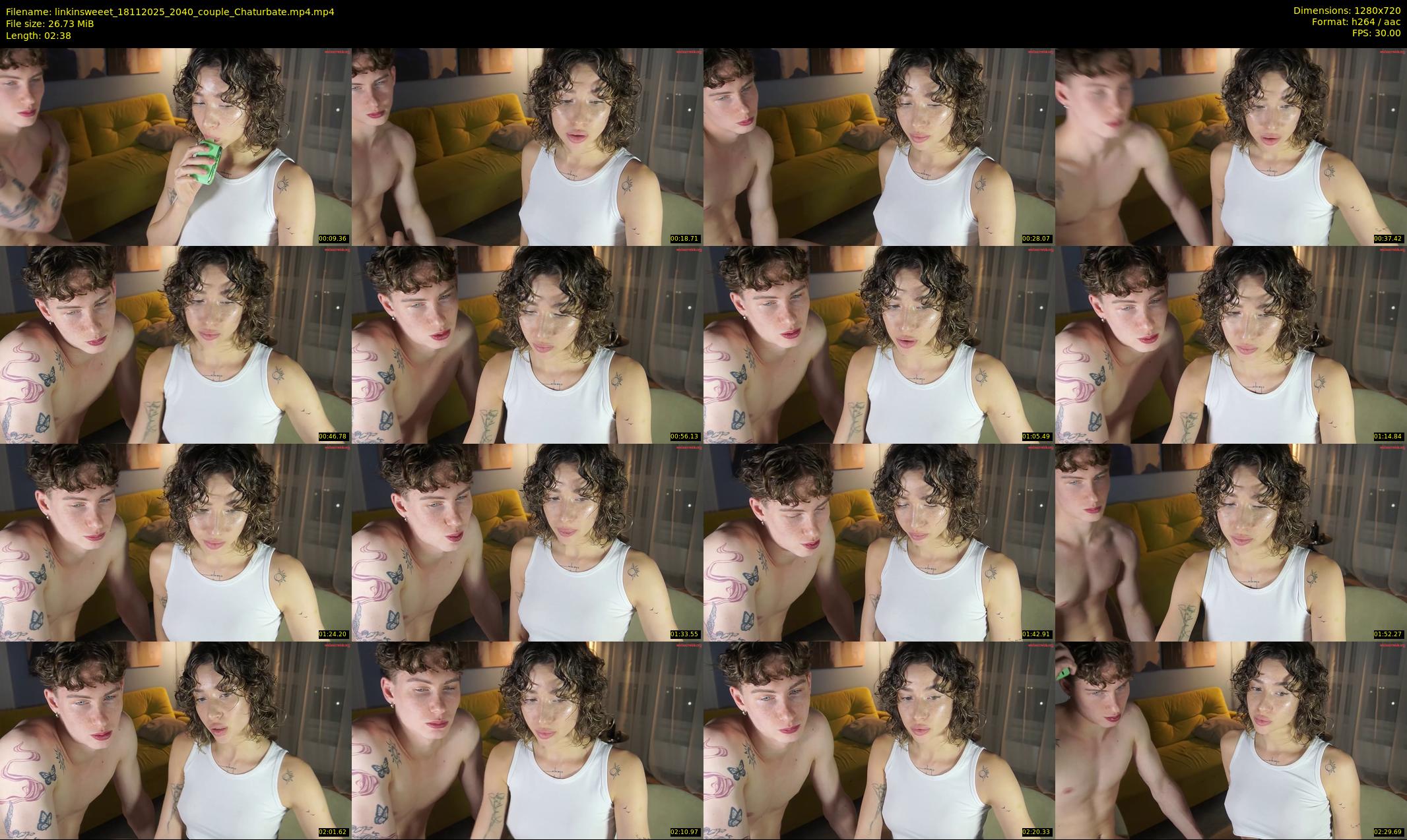 linkinsweeet — 3 minute Chaturbate couple cam show recording, 720p, Nov 18, 2025