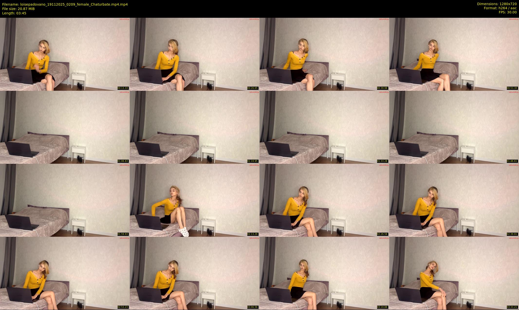 loisepadovano — 4 minute Chaturbate female cam show recording, 720p, Nov 19, 2025