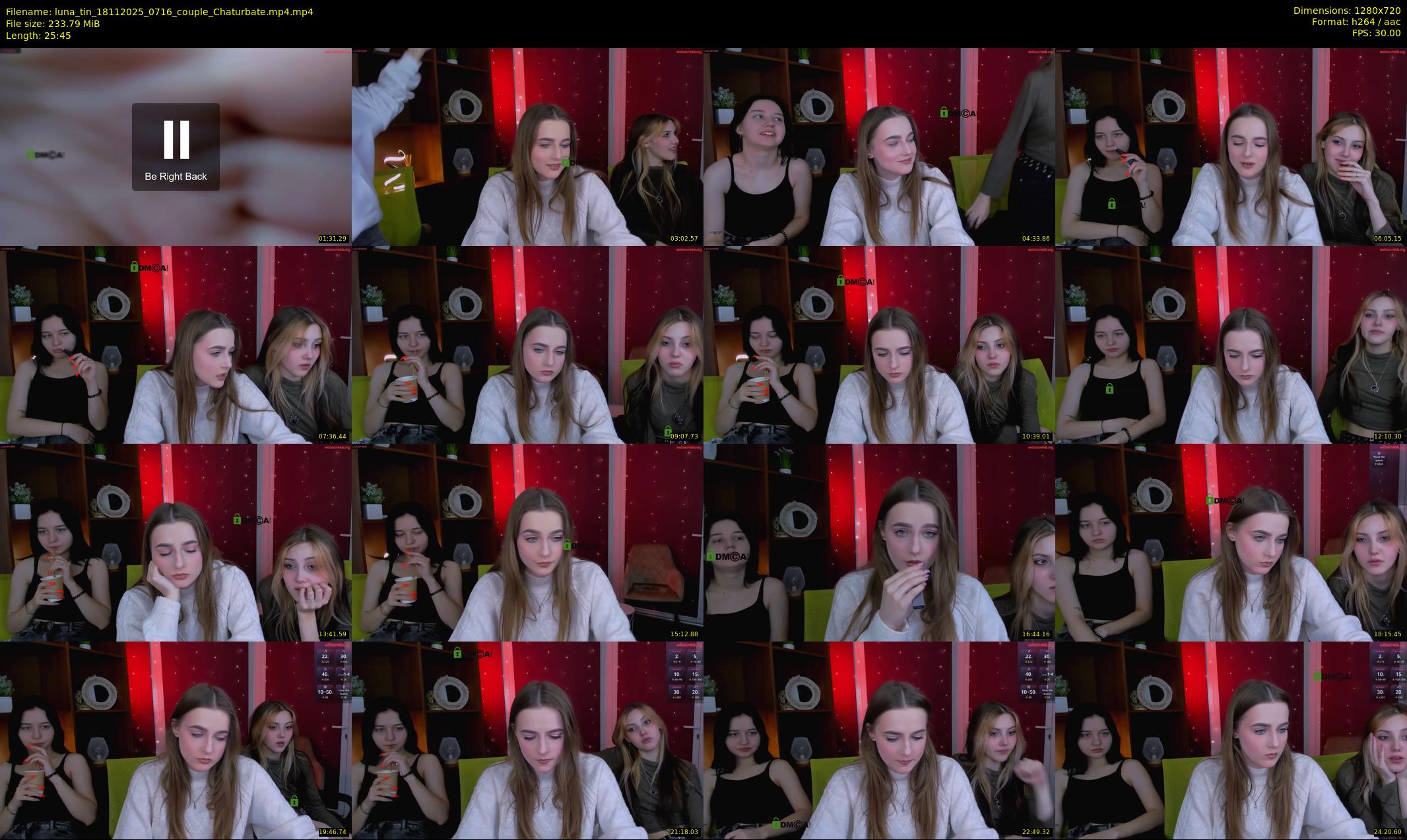 luna_tin — 26 minute Chaturbate couple cam show recording, 720p, Nov 18, 2025