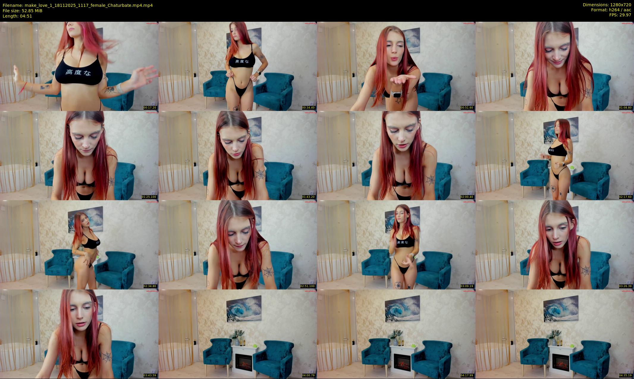 make_love_1 — 5 minute Chaturbate female cam show recording, 720p, Nov 18, 2025