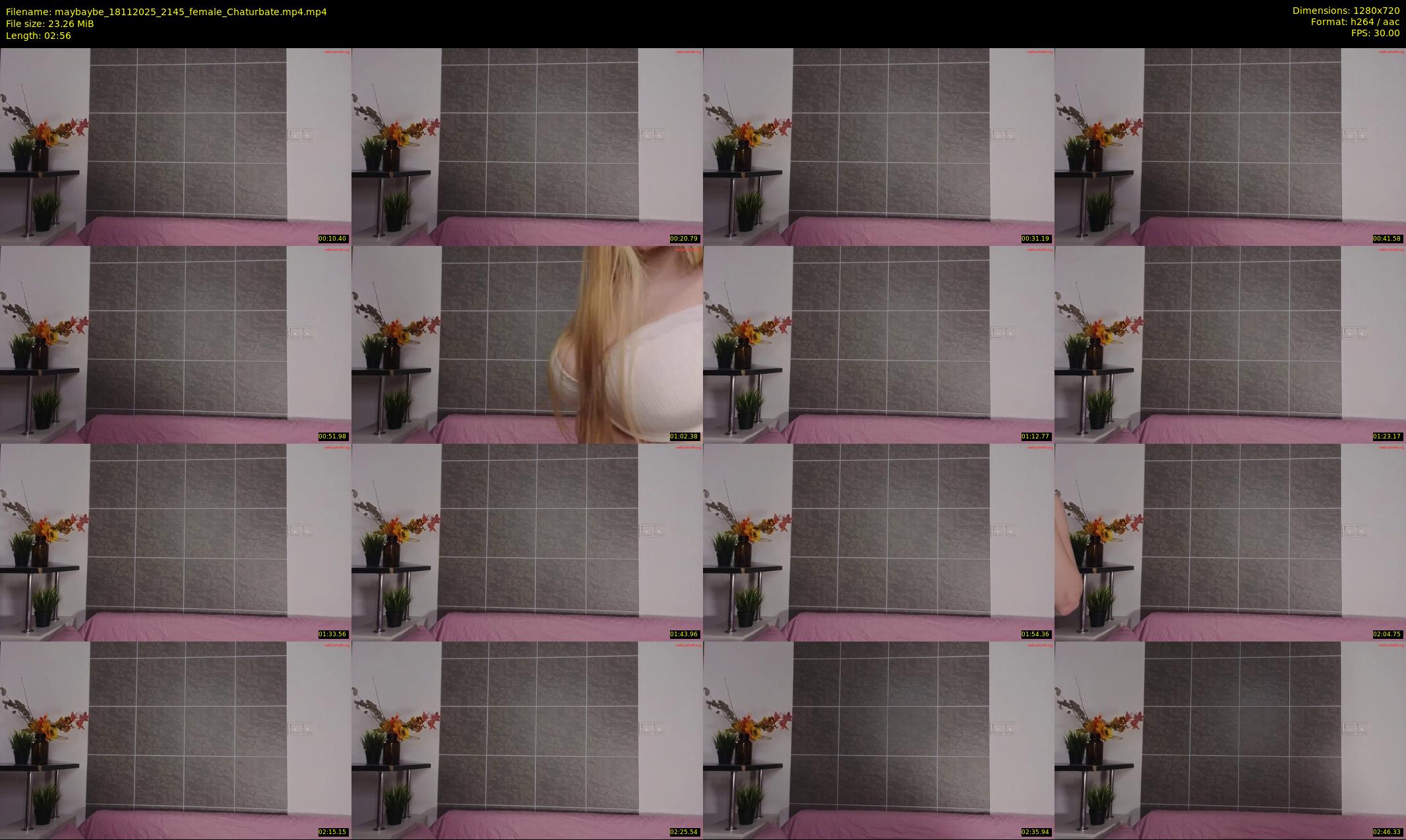 maybaybe — 3 minute Chaturbate female cam show recording, 720p, Nov 18, 2025