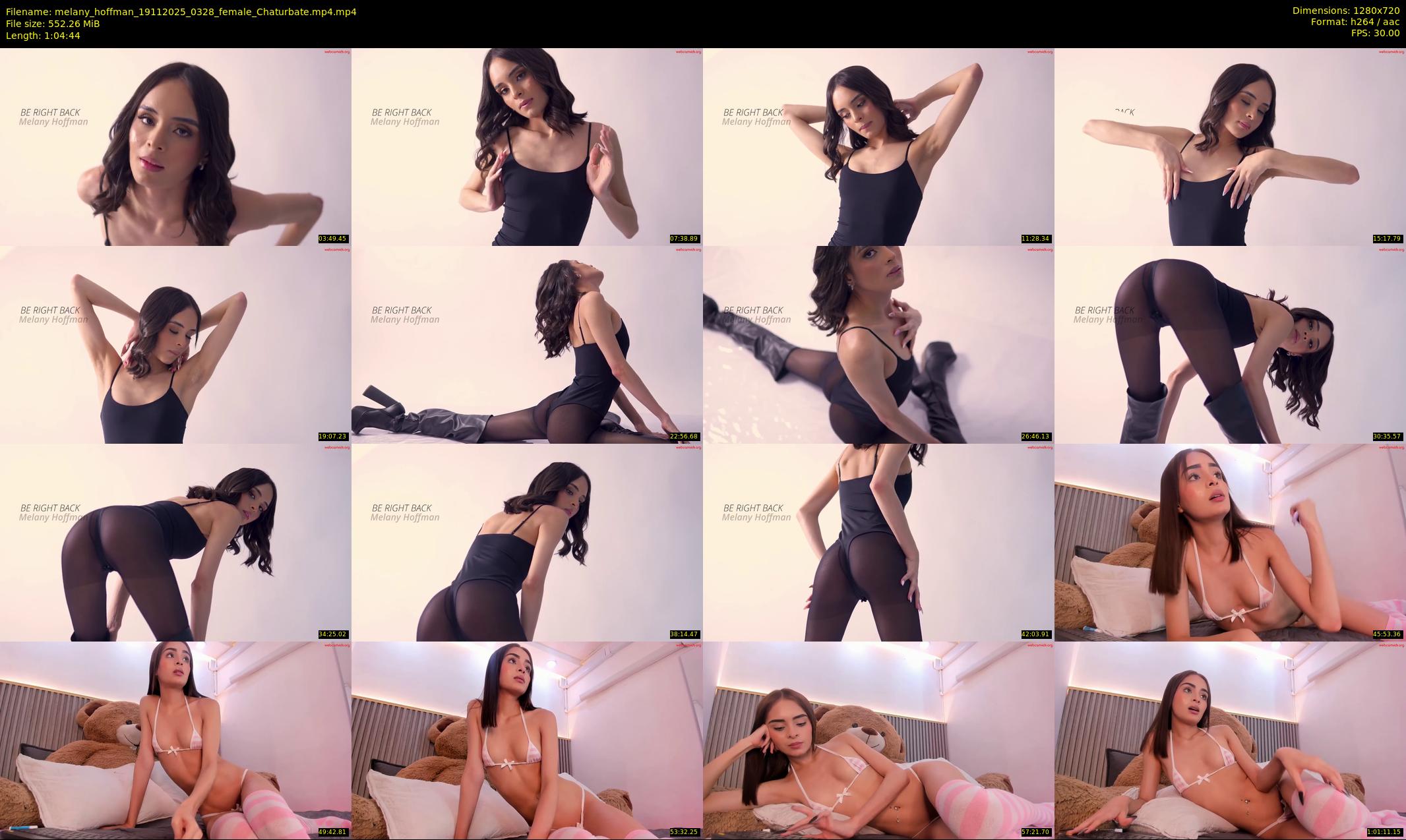 melany_hoffman — 65 minute Chaturbate female cam show recording, 720p, Nov 19, 2025