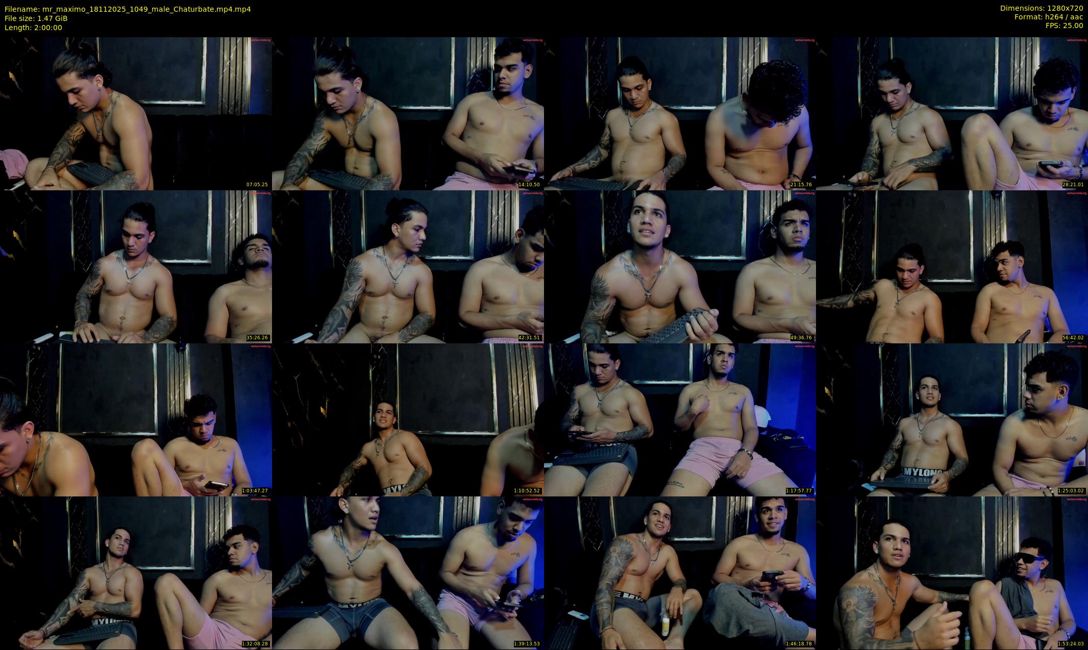 mr_maximo — 120 minute Chaturbate male cam show recording, 720p, Nov 18, 2025
