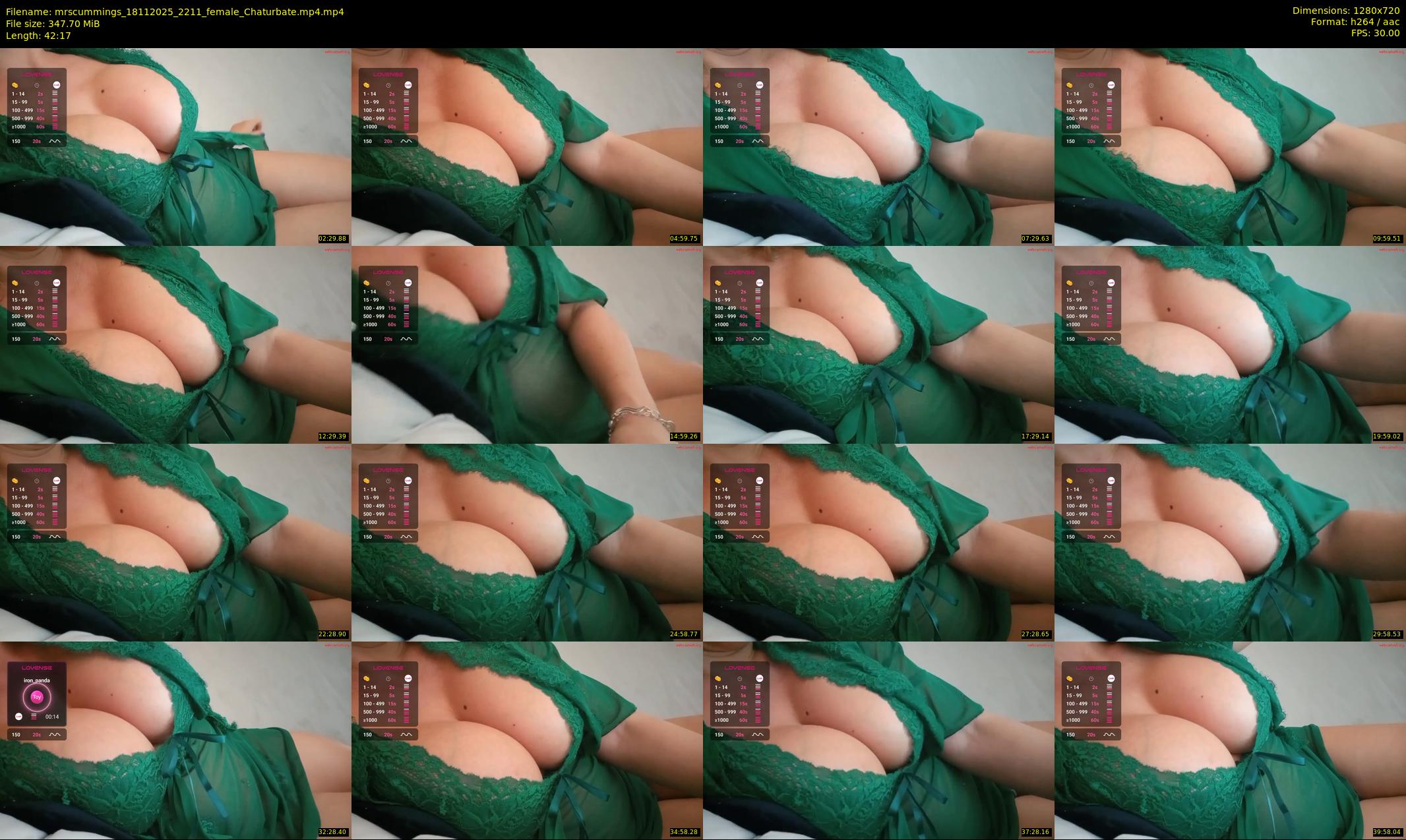 mrscummings — 43 minute Chaturbate female cam show recording, 720p, Nov 18, 2025