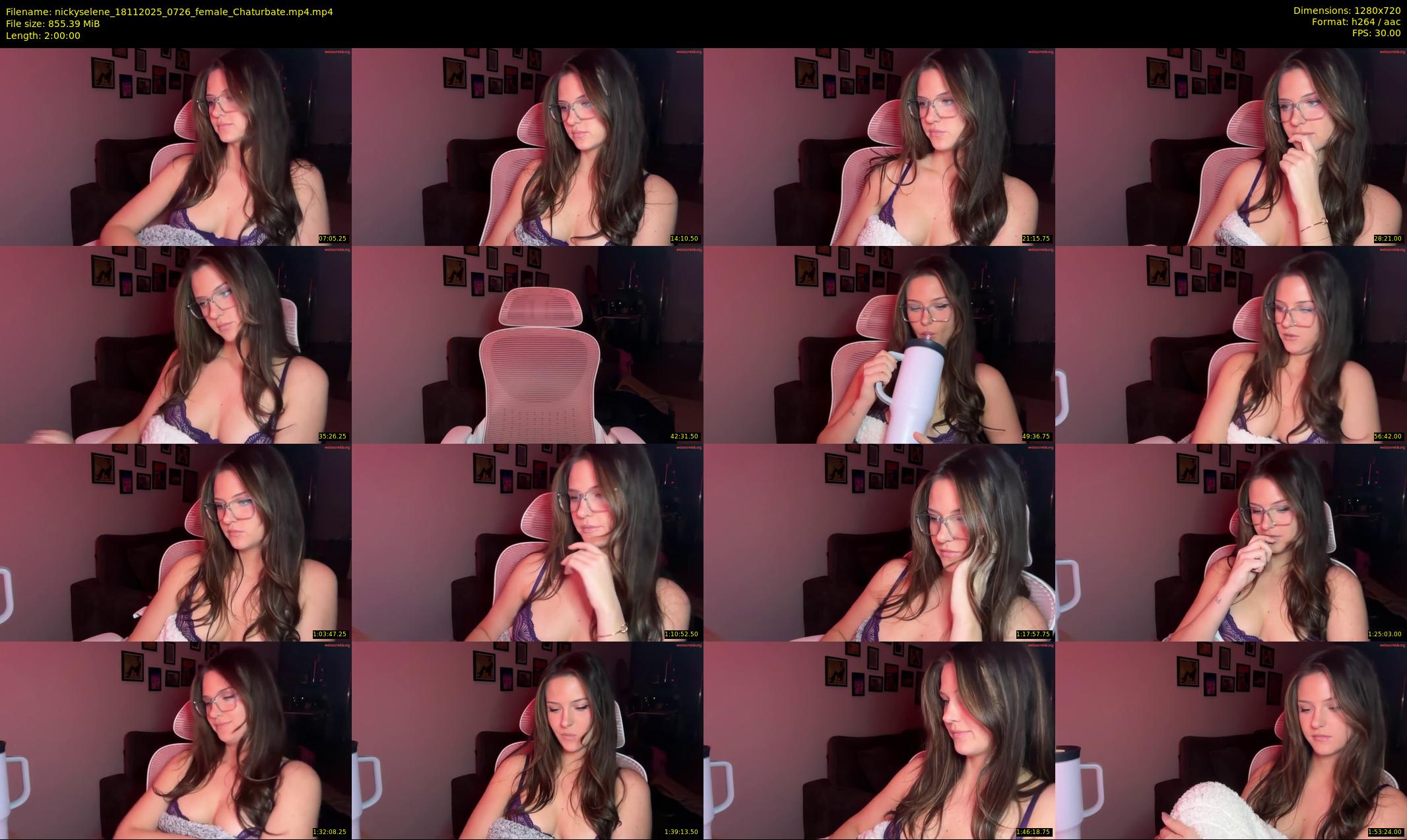 nickyselene — 120 minute Chaturbate female cam show recording, 720p, Nov 18, 2025