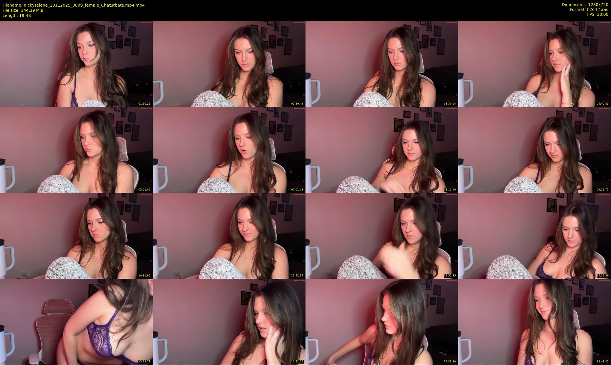 nickyselene — 20 minute Chaturbate female cam show recording, 720p, Nov 18, 2025