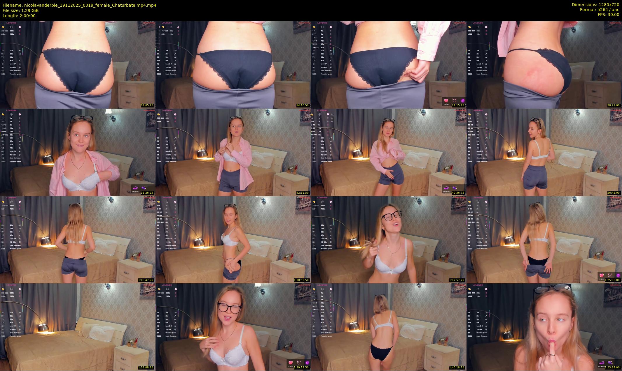 nicolavanderbie — 120 minute Chaturbate female cam show recording, 720p, Nov 19, 2025