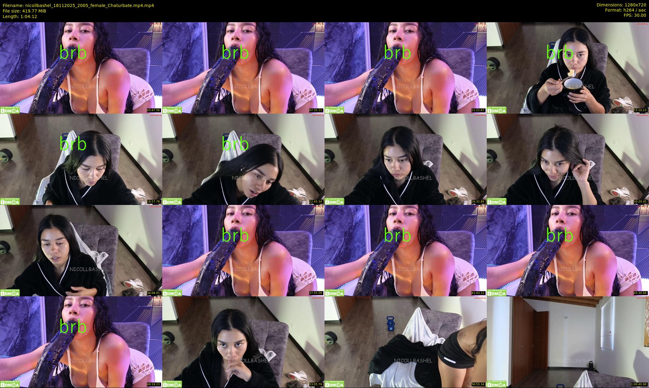 nicollbashel — 65 minute Chaturbate female cam show recording, 720p, Nov 18, 2025