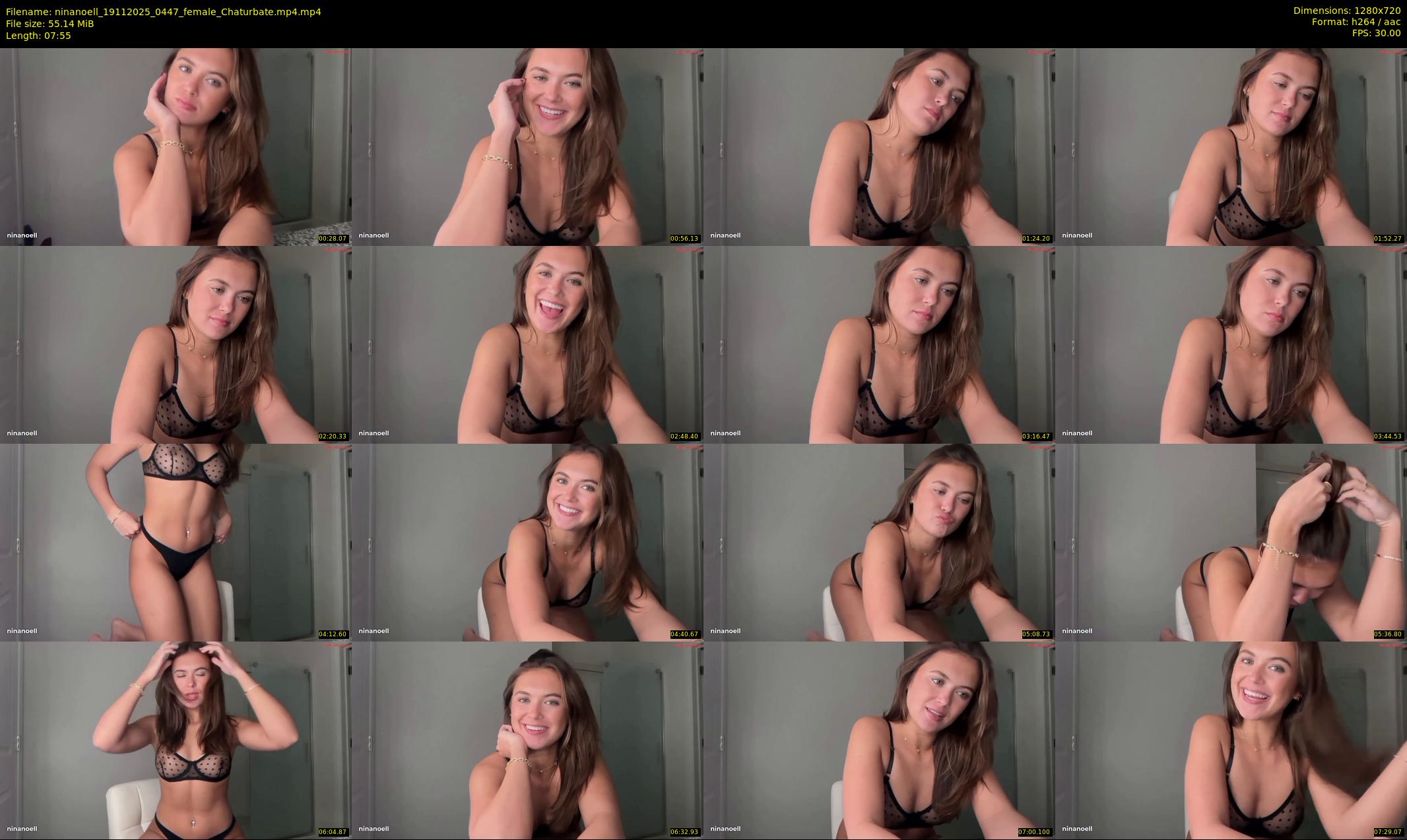 ninanoell — 8 minute Chaturbate female cam show recording, 720p, Nov 19, 2025