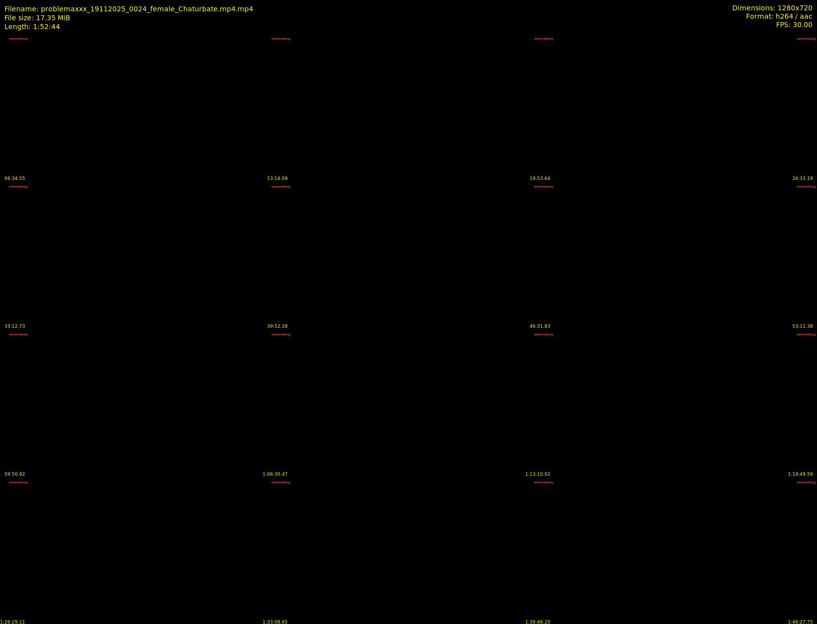 problemaxxx — 113 minute Chaturbate female cam show recording, 720p, Nov 19, 2025