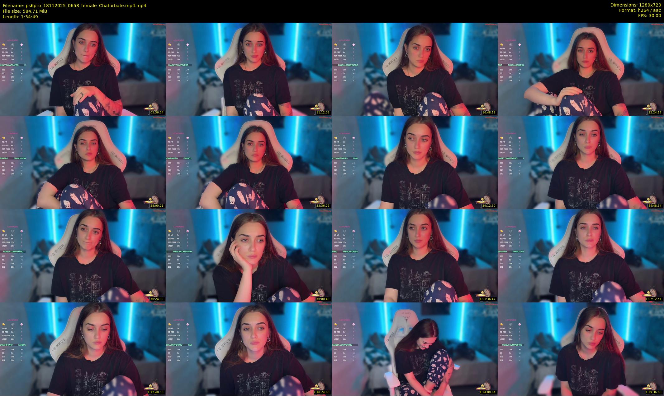 ps6pro — 95 minute Chaturbate female cam show recording, 720p, Nov 18, 2025