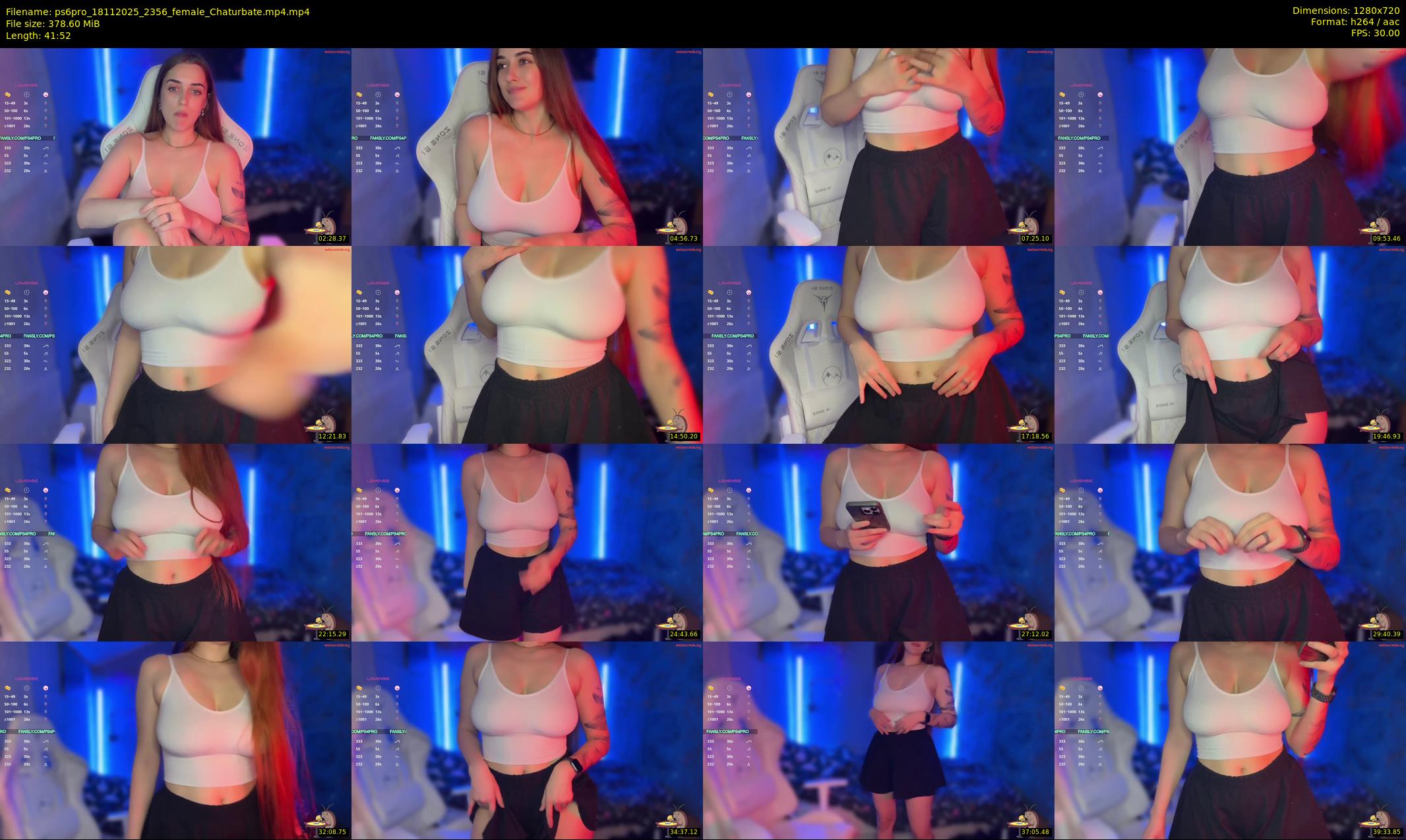 ps6pro — 42 minute Chaturbate female cam show recording, 720p, Nov 18, 2025
