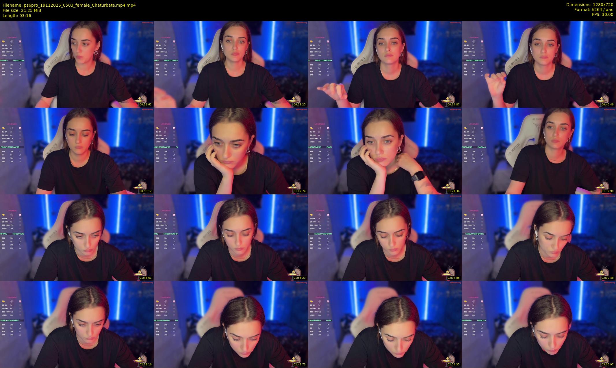 ps6pro — 4 minute Chaturbate female cam show recording, 720p, Nov 19, 2025