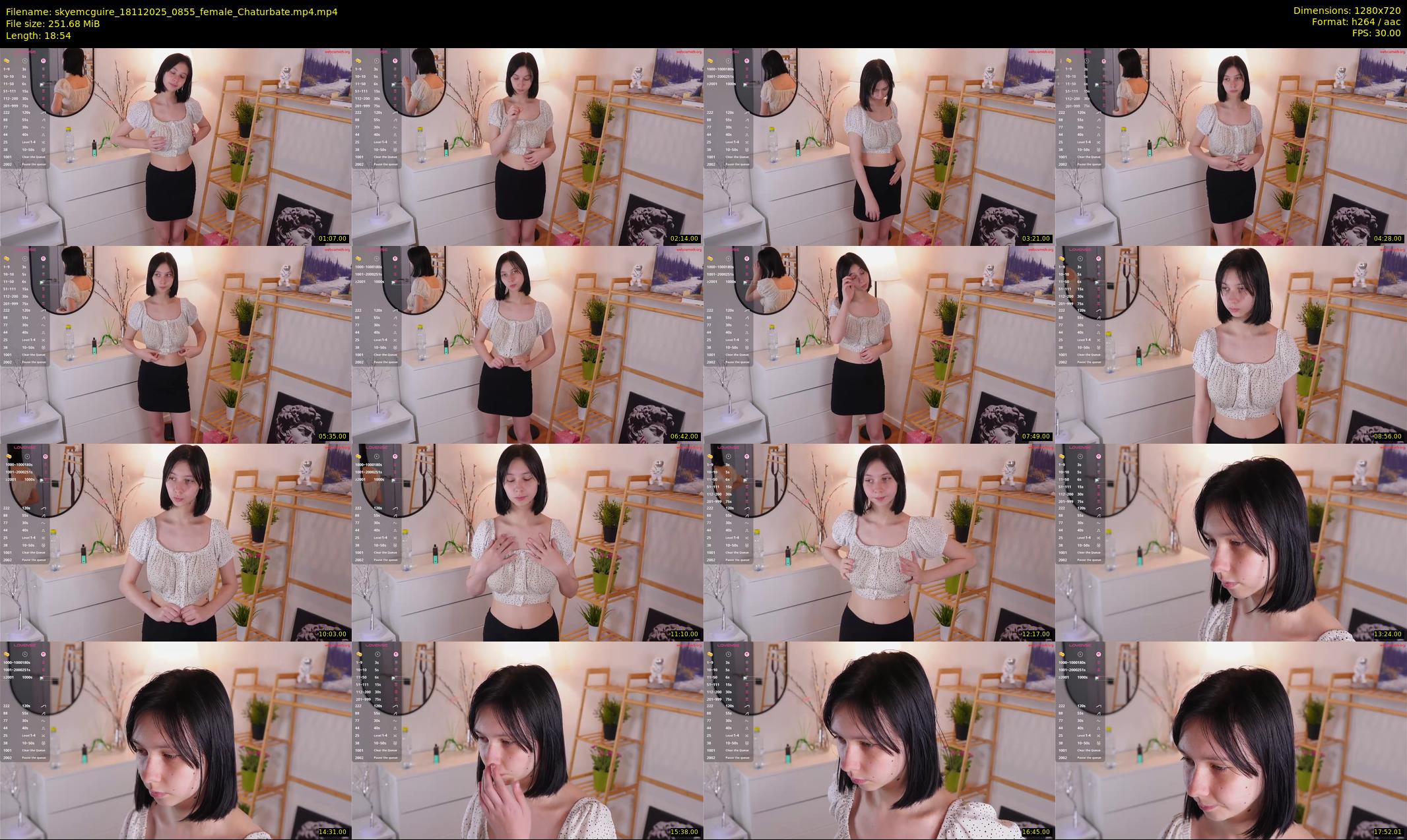 skyemcguire — 19 minute Chaturbate female cam show recording, 720p, Nov 18, 2025