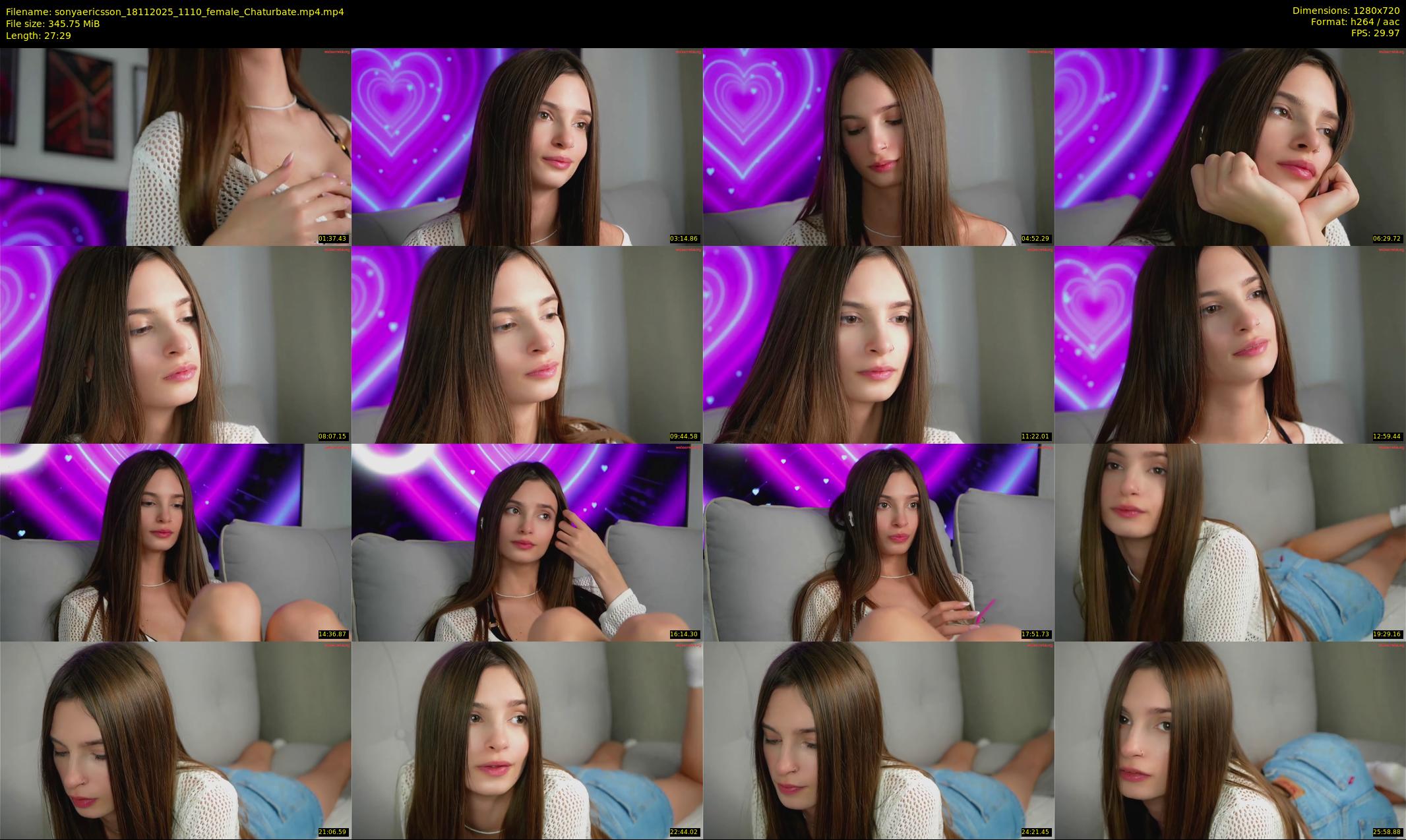 sonyaericsson — 28 minute Chaturbate female cam show recording, 720p, Nov 18, 2025