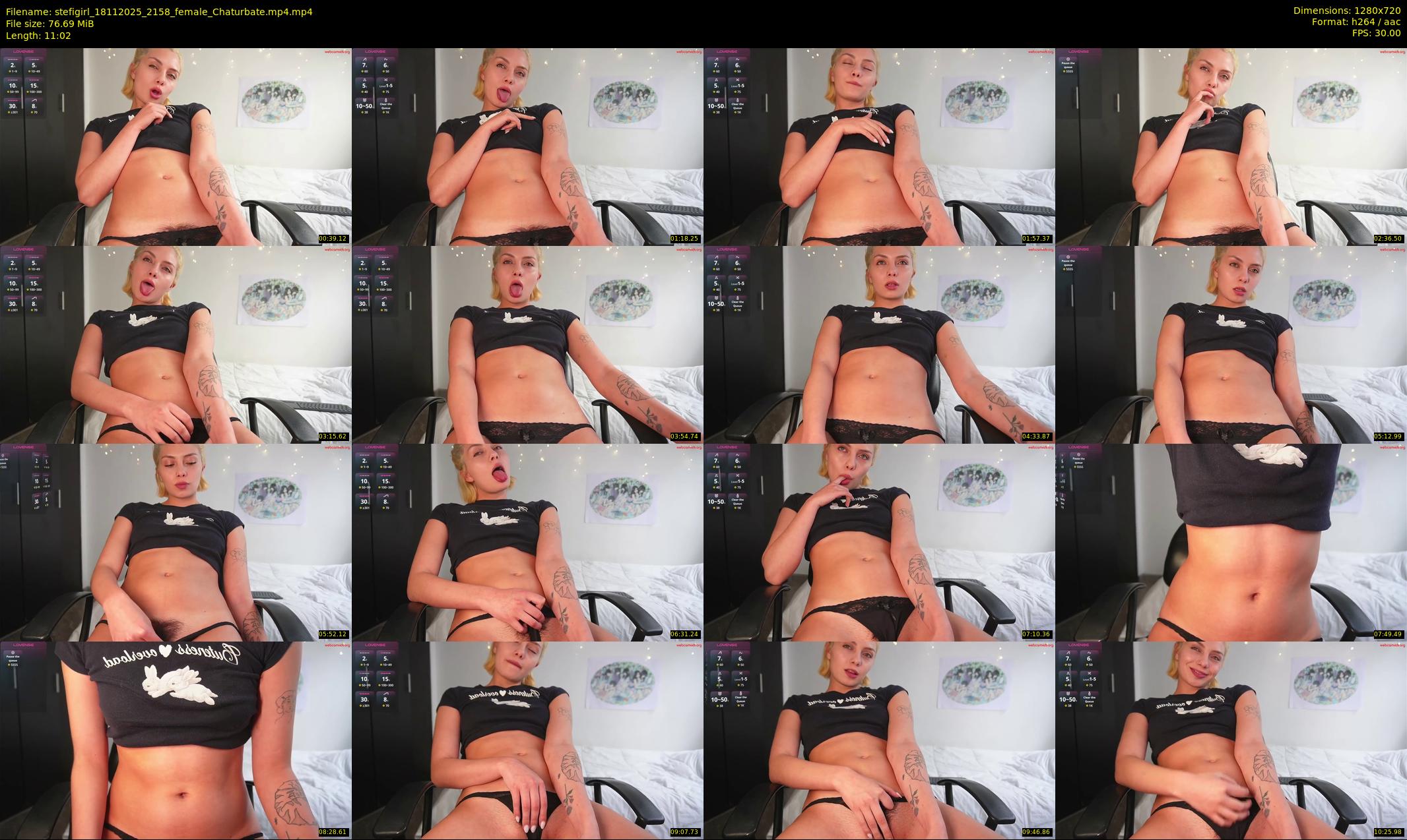 stefigirl — 12 minute Chaturbate female cam show recording, 720p, Nov 18, 2025