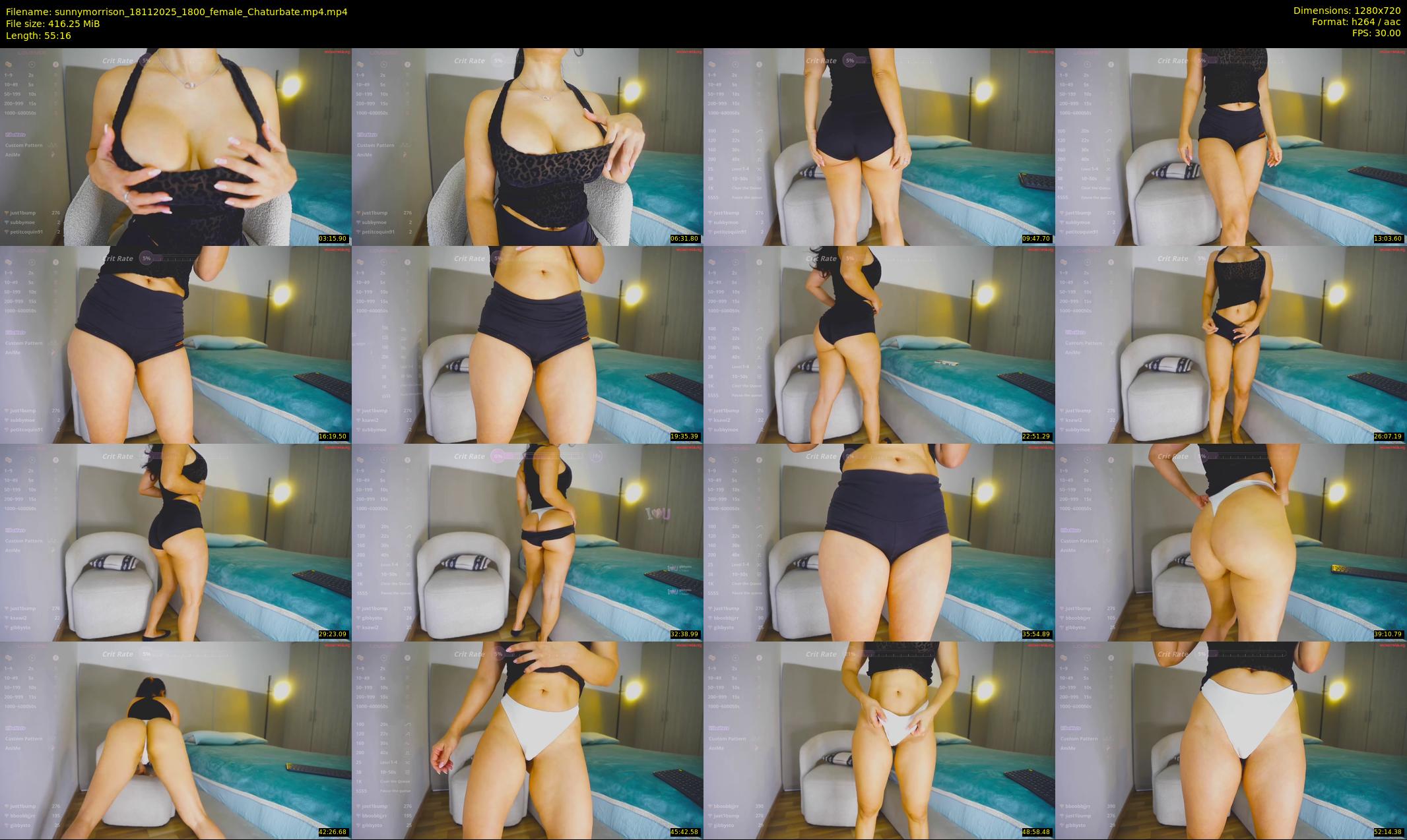sunnymorrison — 56 minute Chaturbate female cam show recording, 720p, Nov 18, 2025