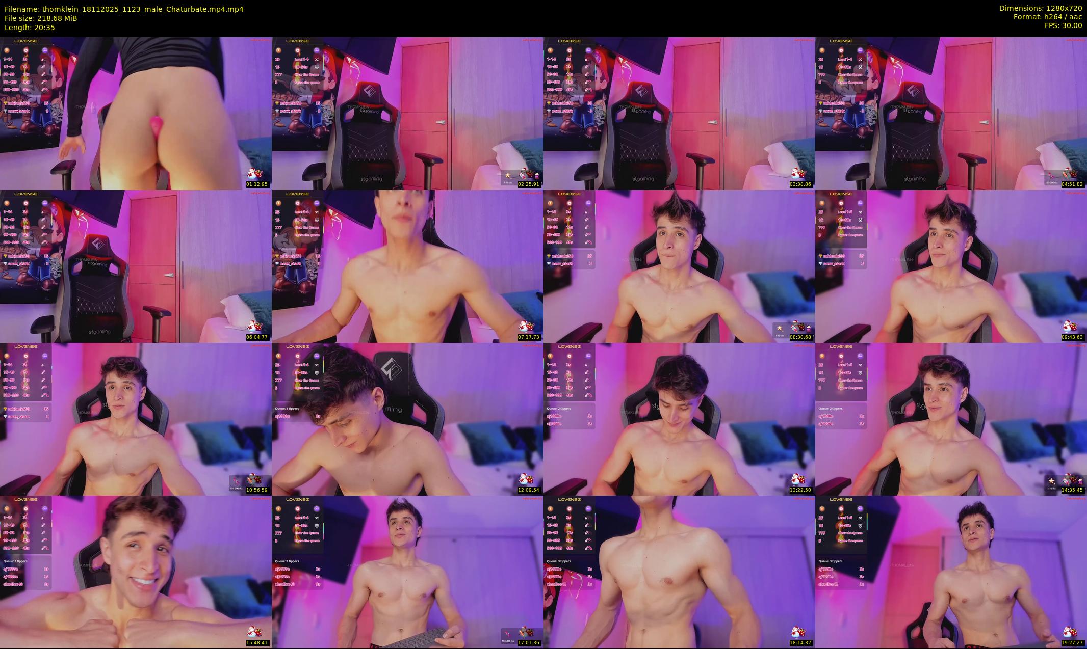 thomklein — 21 minute Chaturbate male cam show recording, 720p, Nov 18, 2025