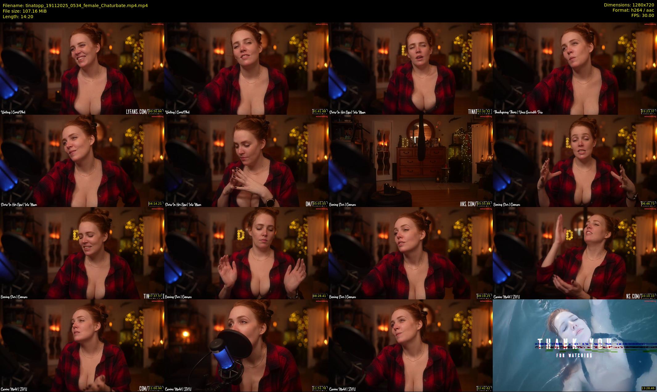 tinatopp — 15 minute Chaturbate female cam show recording, 720p, Nov 19, 2025
