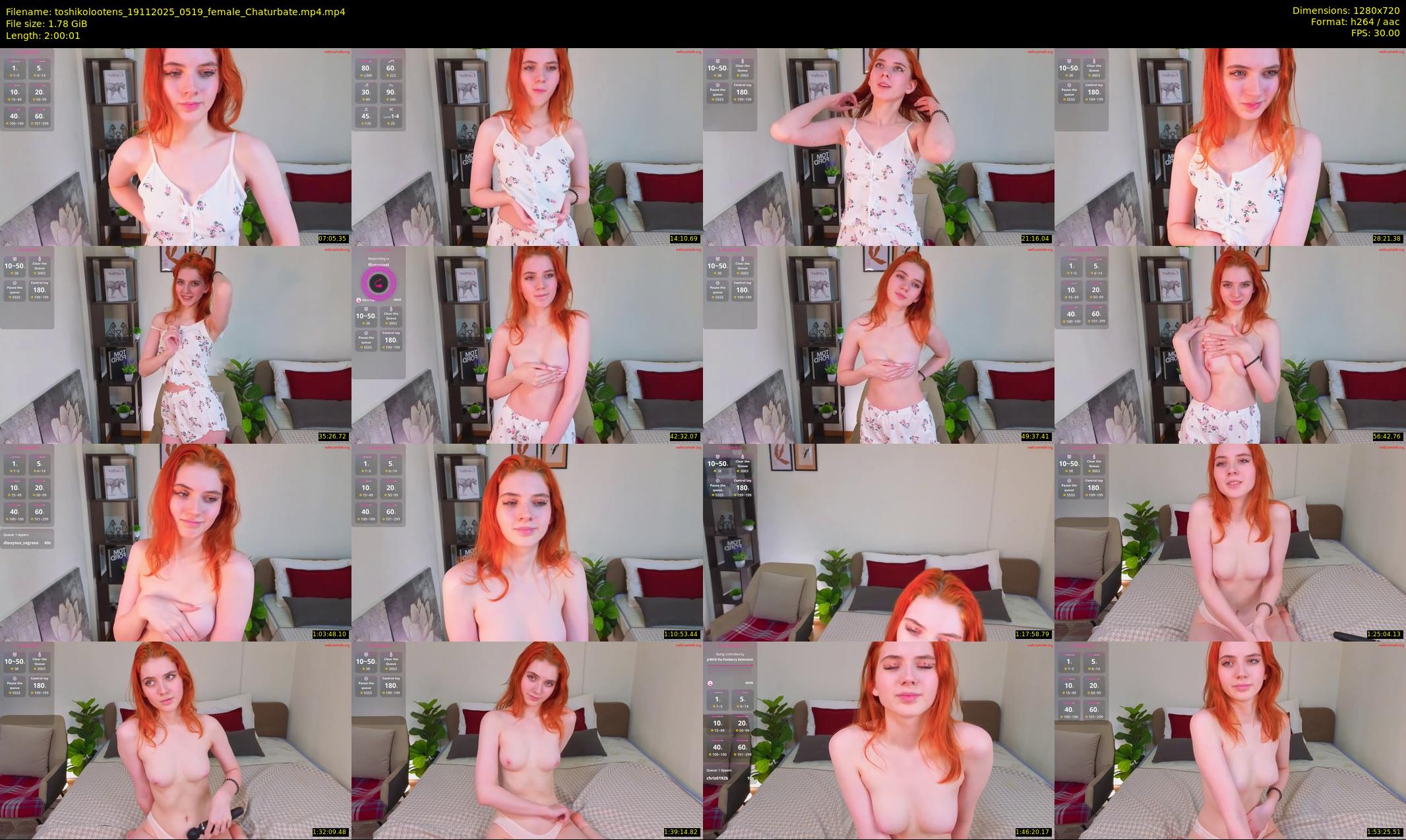 toshikolootens — 121 minute Chaturbate female cam show recording, 720p, Nov 19, 2025