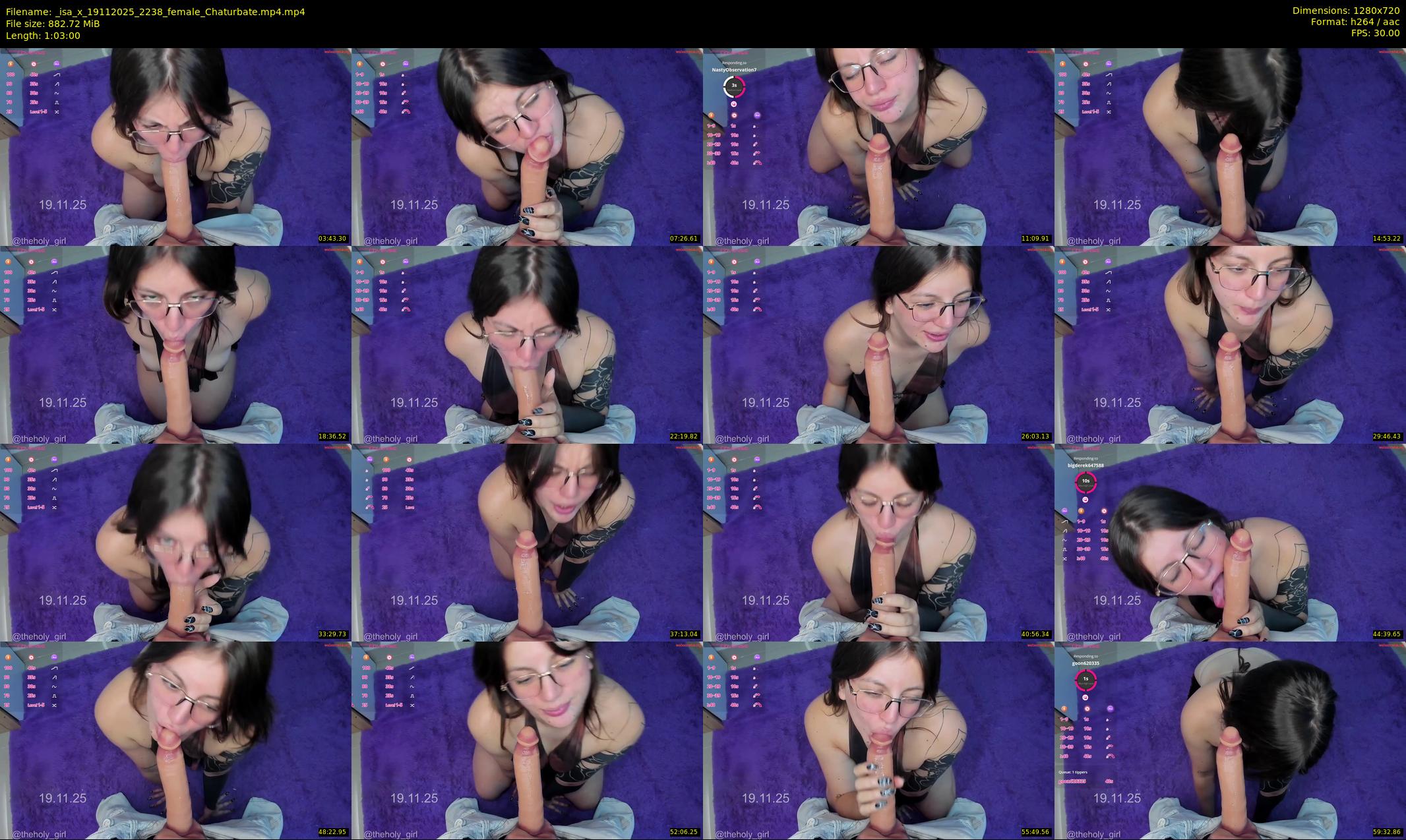 _isa_x — 63 minute Chaturbate female cam show recording, 720p, Nov 19, 2025