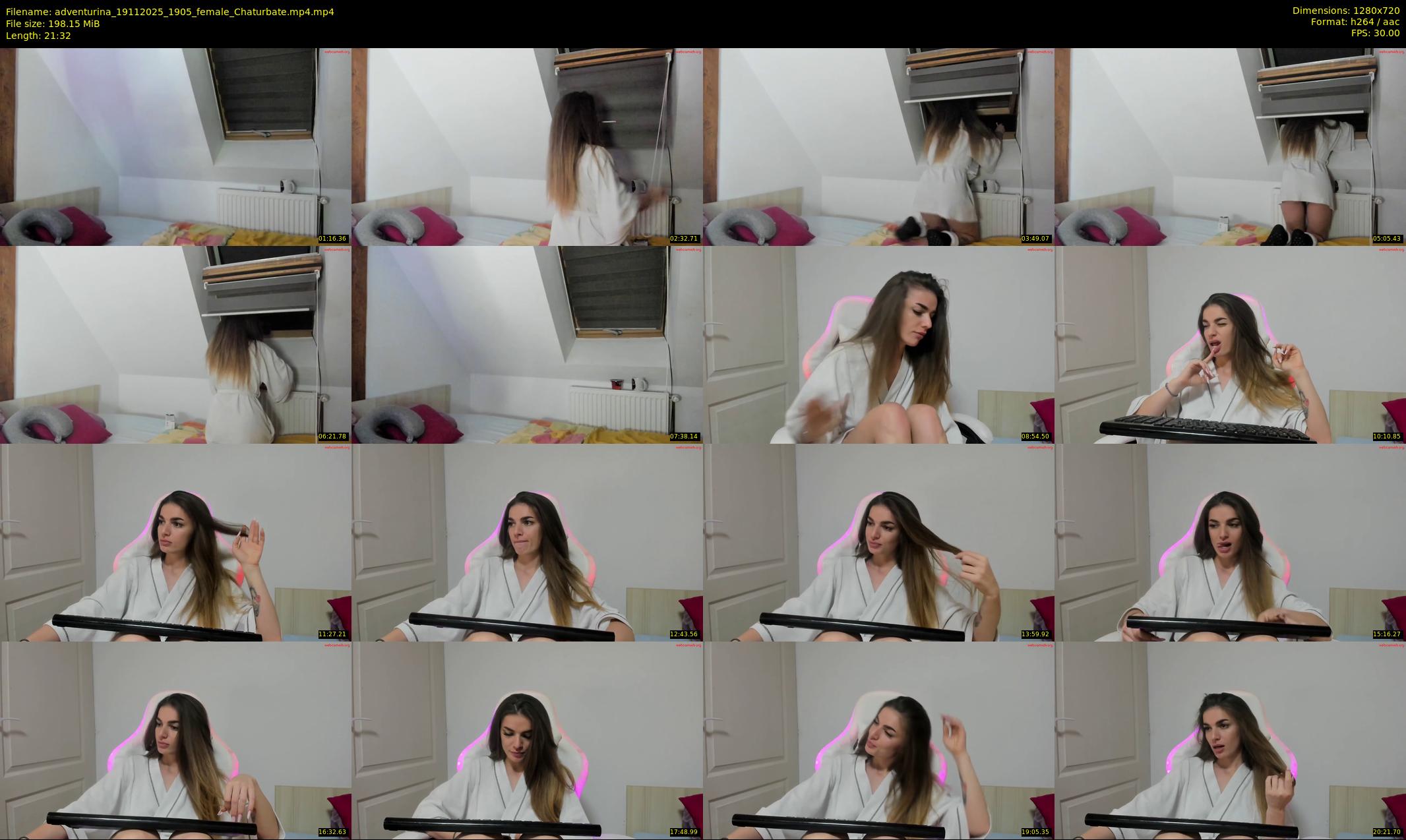 adventurina — 22 minute Chaturbate female cam show recording, 720p, Nov 19, 2025