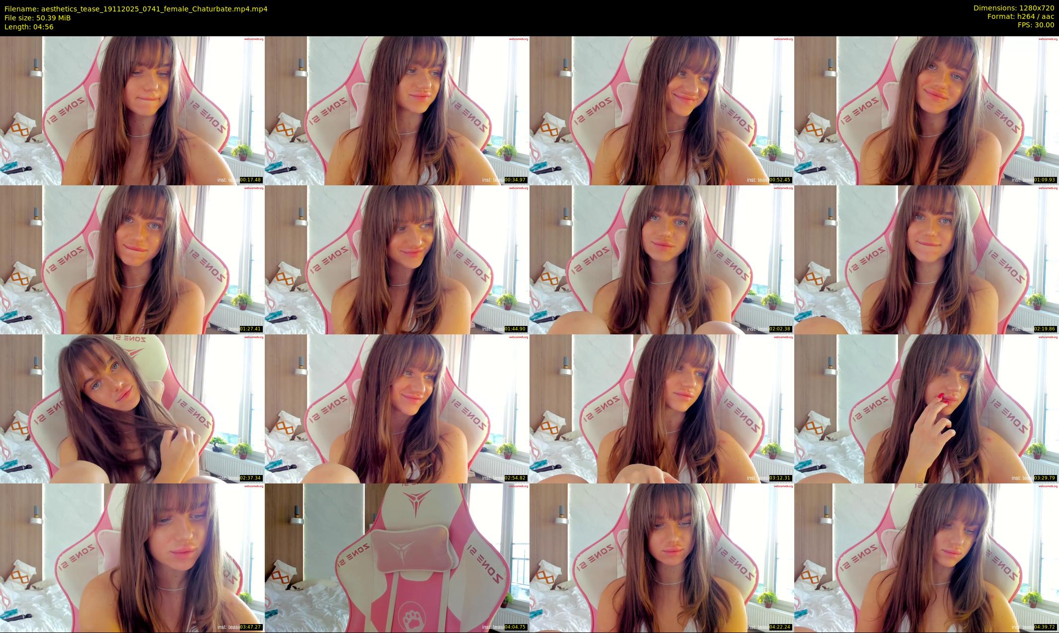 aesthetics_tease — 5 minute Chaturbate female cam show recording, 720p, Nov 19, 2025